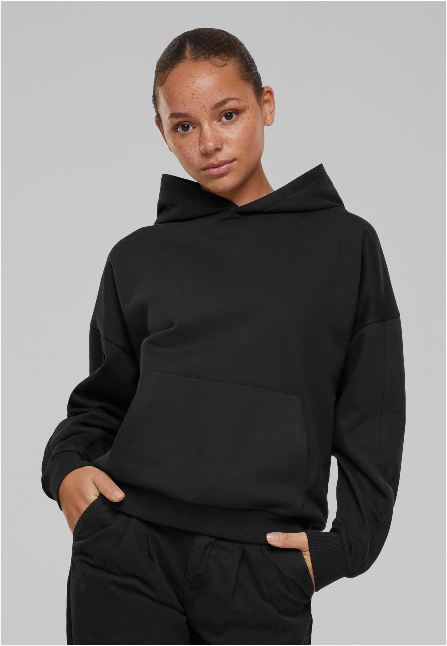 Ladies Organic Oversized Hoody | black