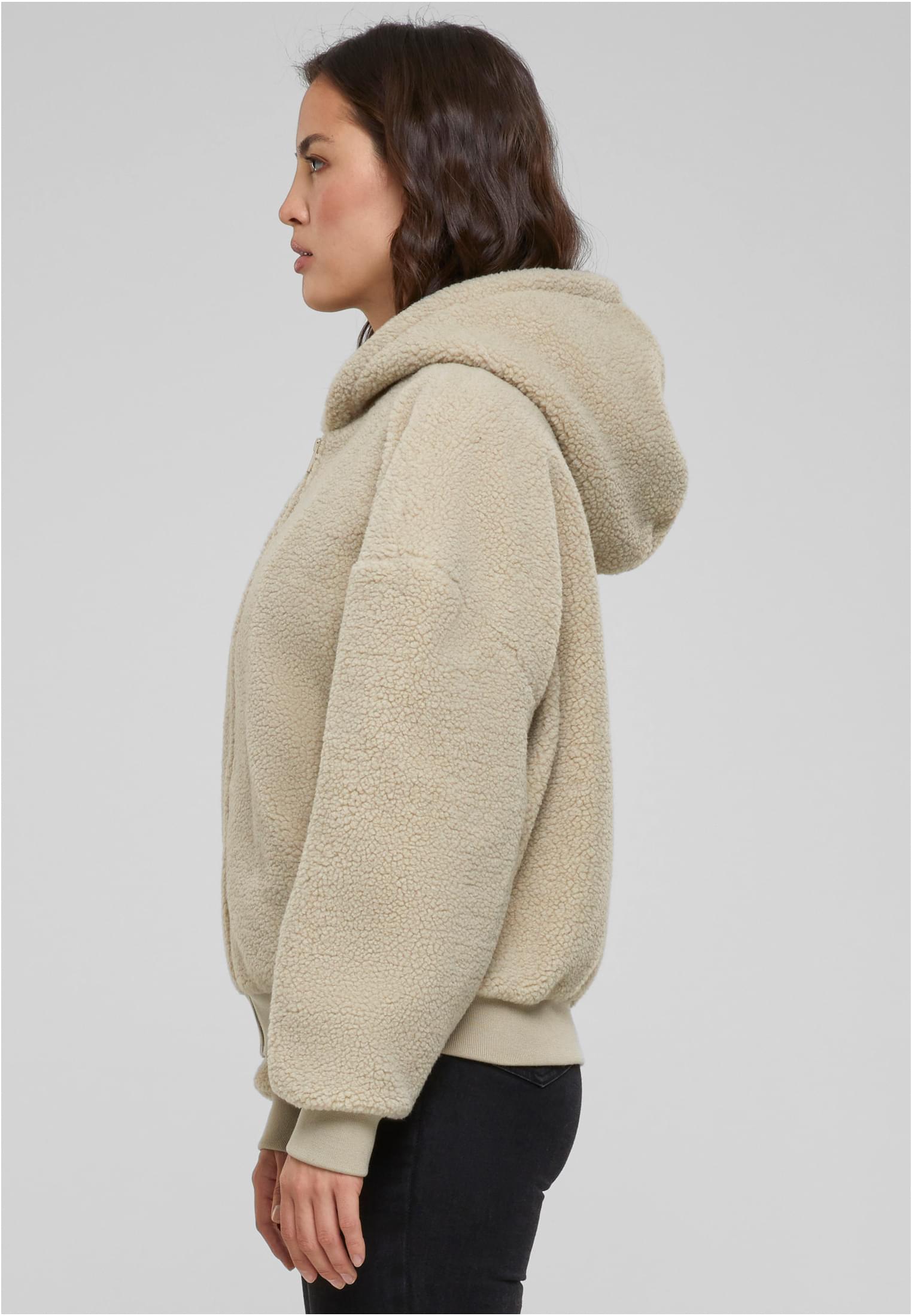 Ladies Oversized Sherpa Zip Hoody | wetsand