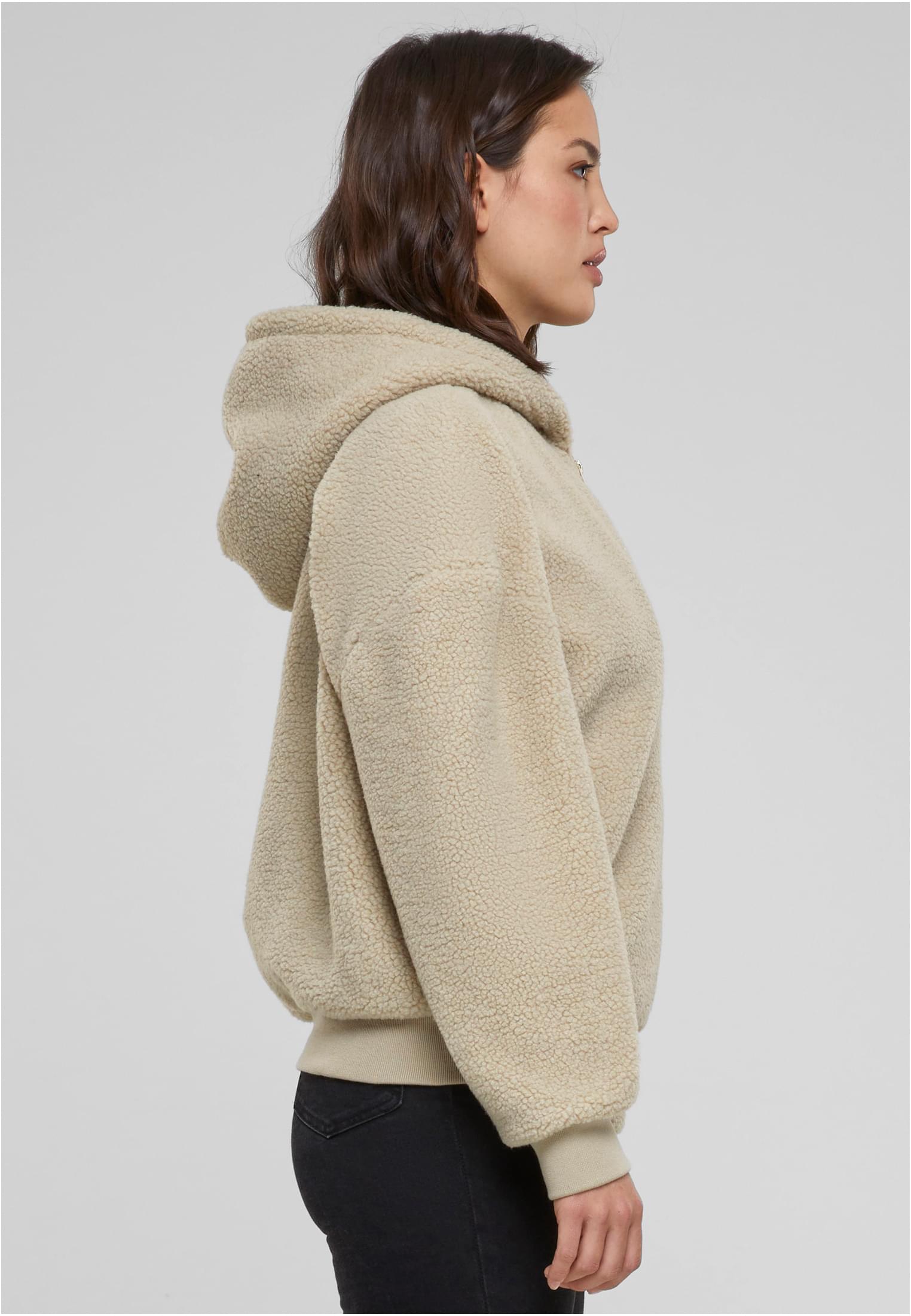 Ladies Oversized Sherpa Zip Hoody | wetsand