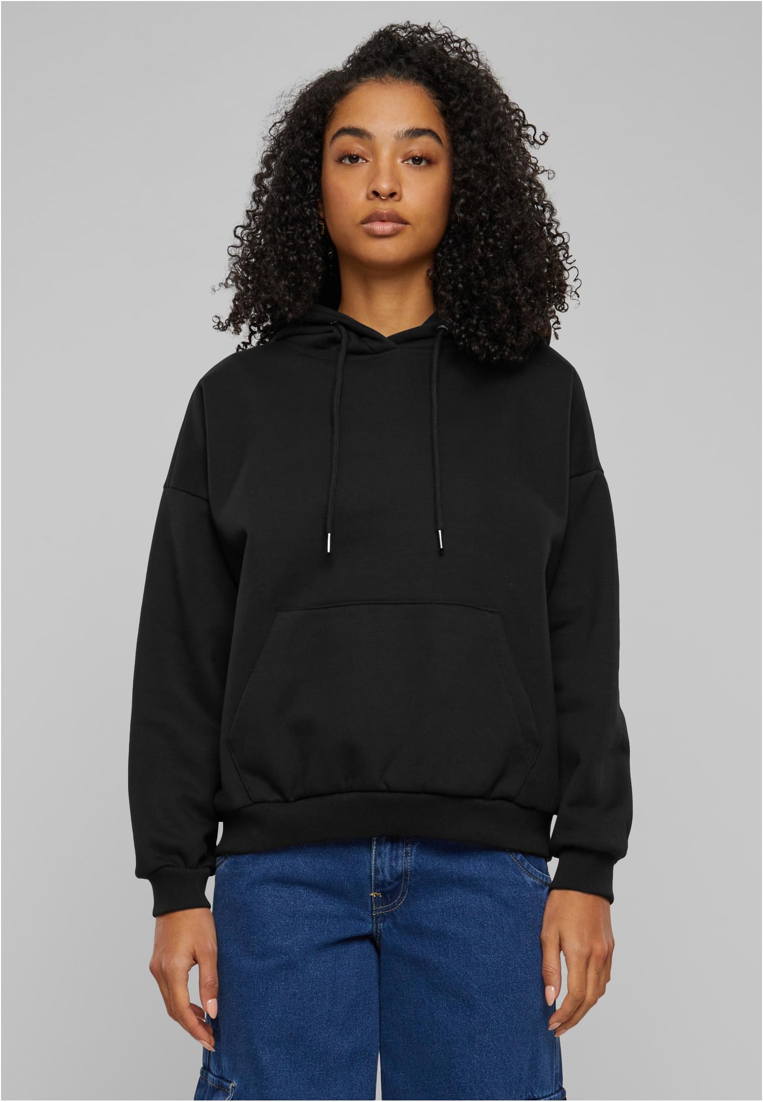 Ladies Oversized Ultra Heavy Hoody | black