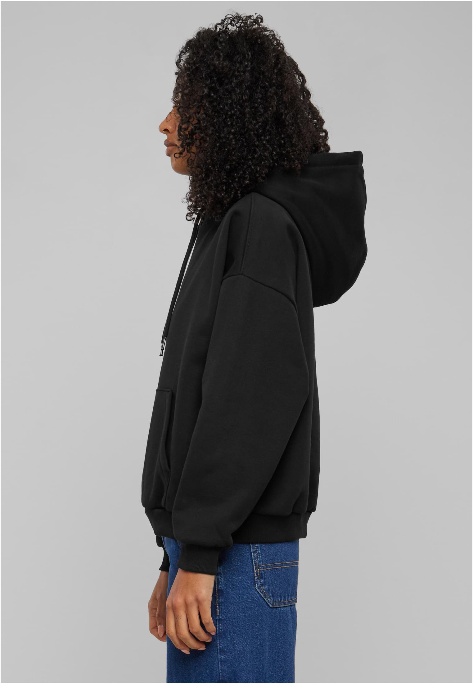 Ladies Oversized Ultra Heavy Hoody | black