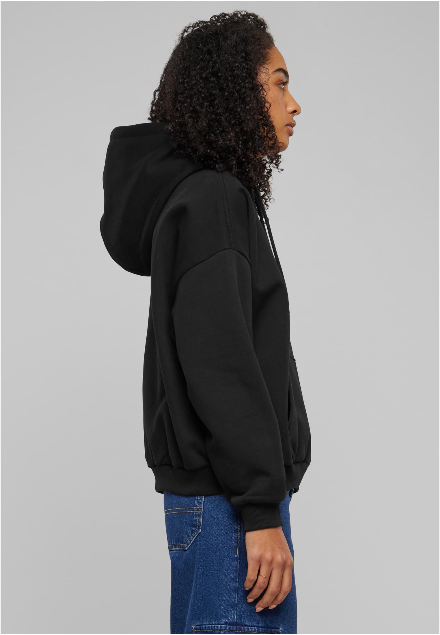 Ladies Oversized Ultra Heavy Hoody | black