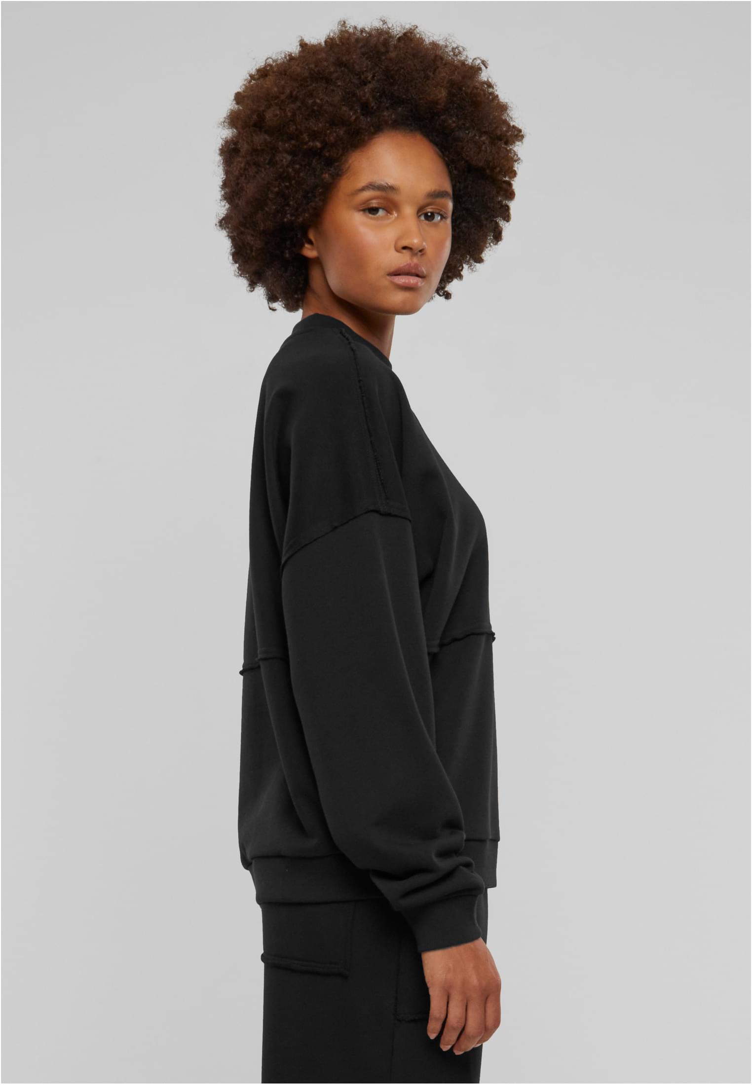 Ladies Open Edge Crewneck | black