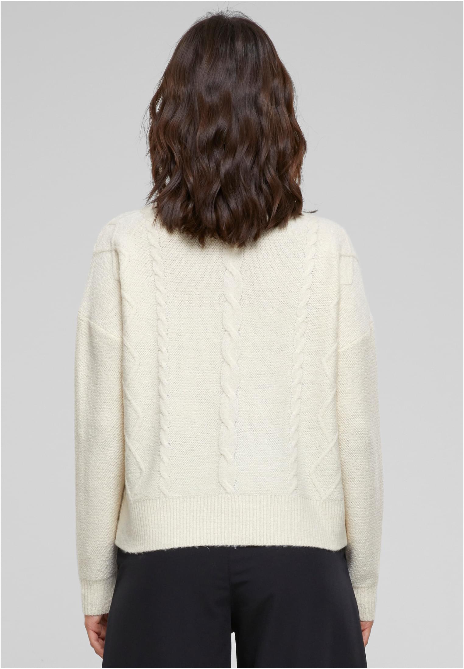 Ladies Cabel Knit Sweater | sand