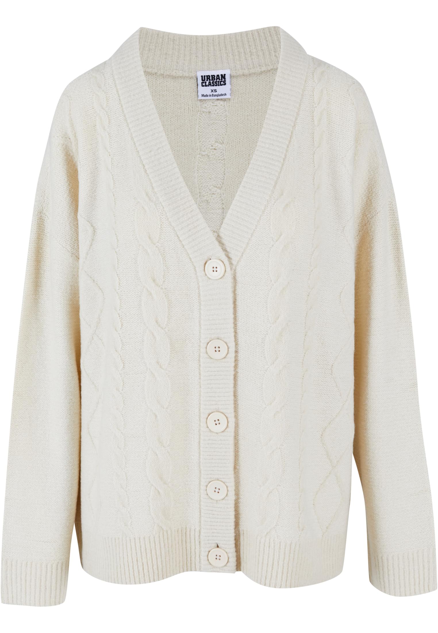 Ladies Cabel Knit Cardigan | sand