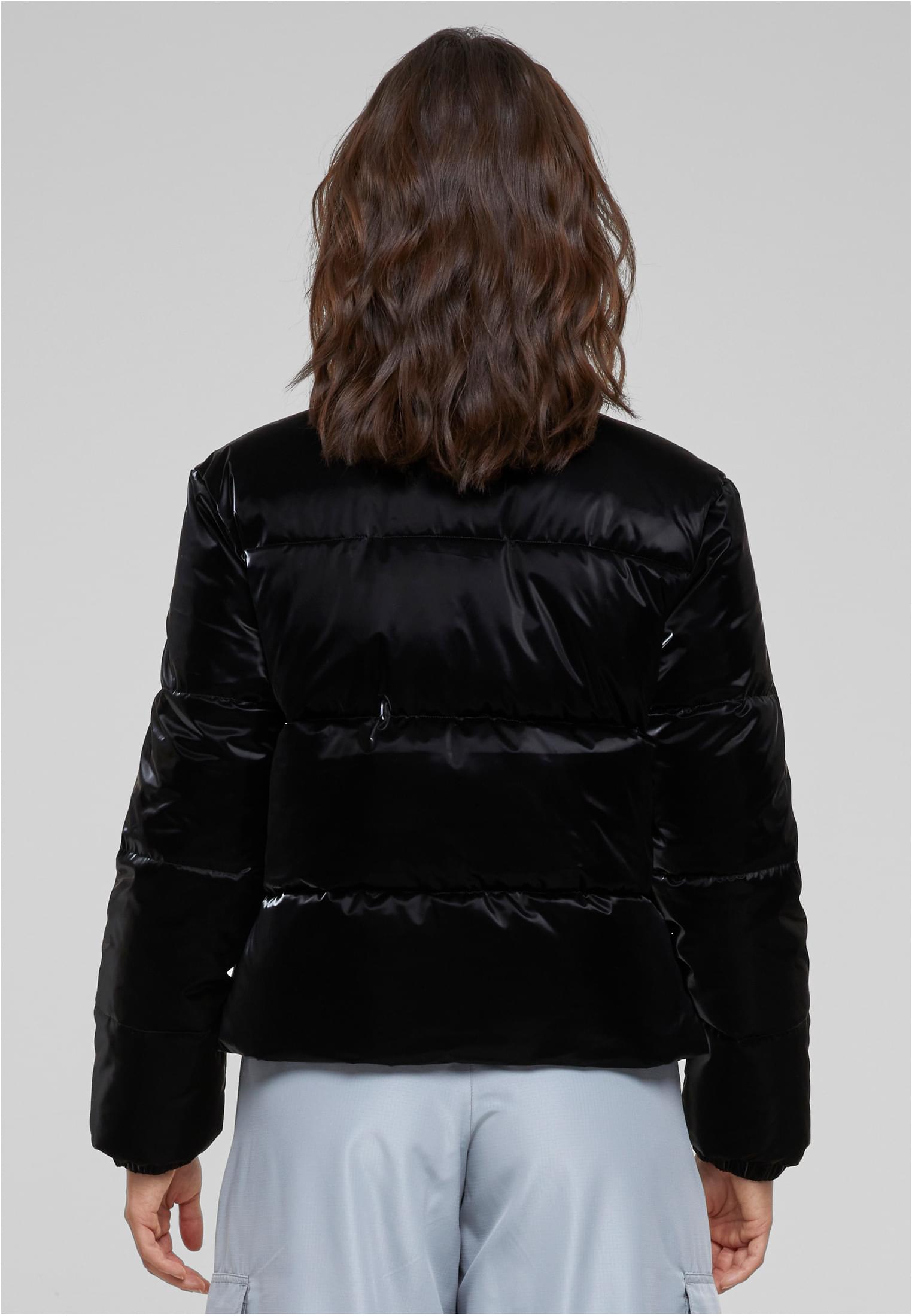 Ladies Shark Skin Puffer Jacket | black