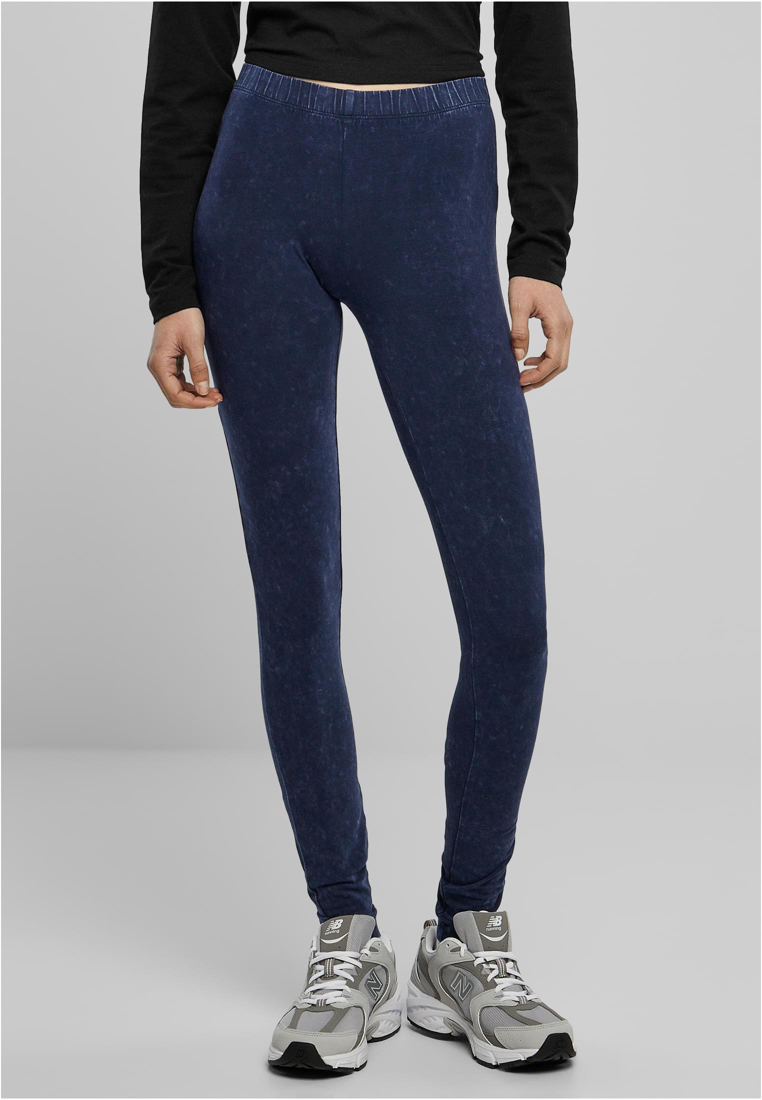 Ladies Basic Denim Jersey Leggings | indigo