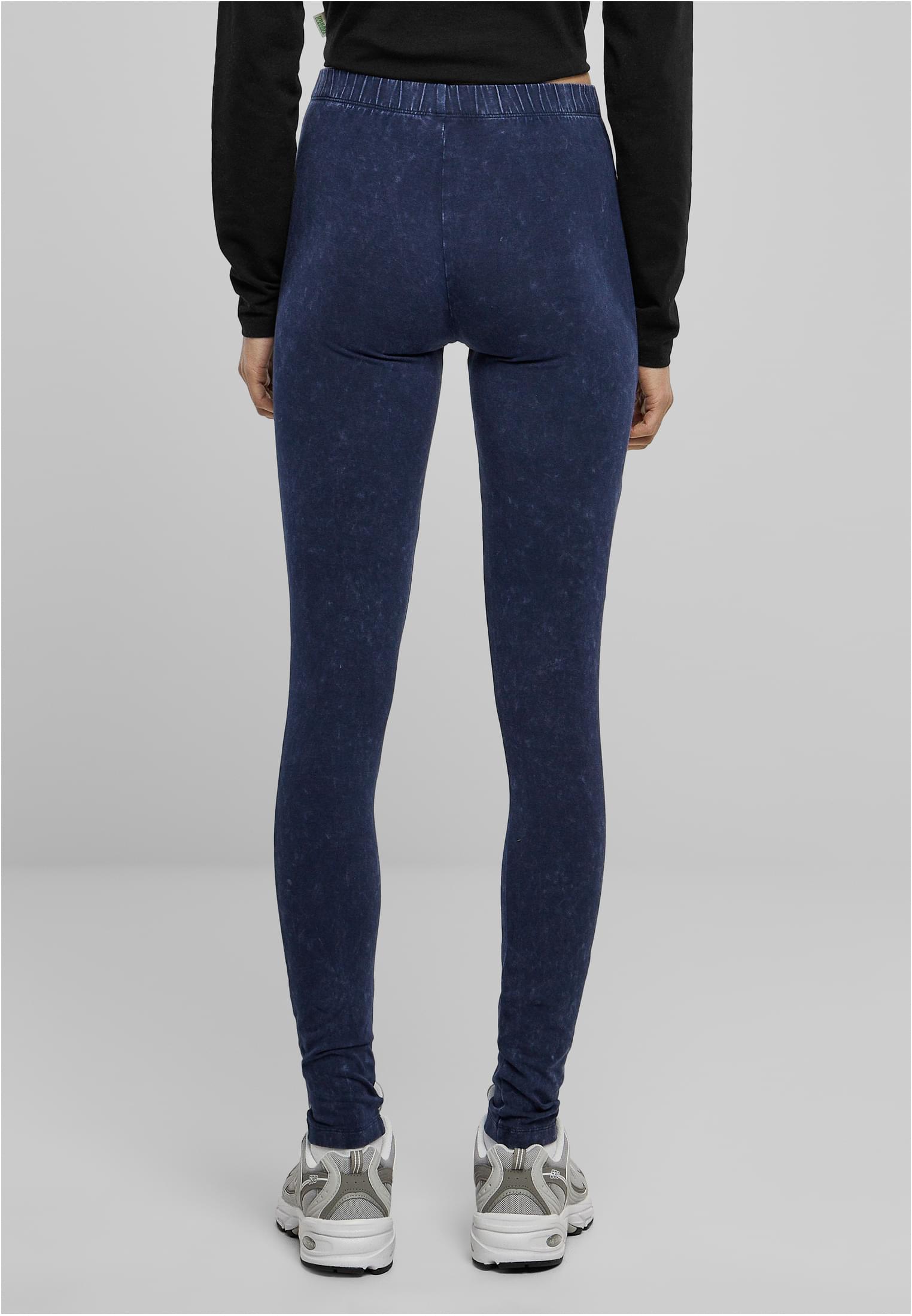 Ladies Basic Denim Jersey Leggings | indigo