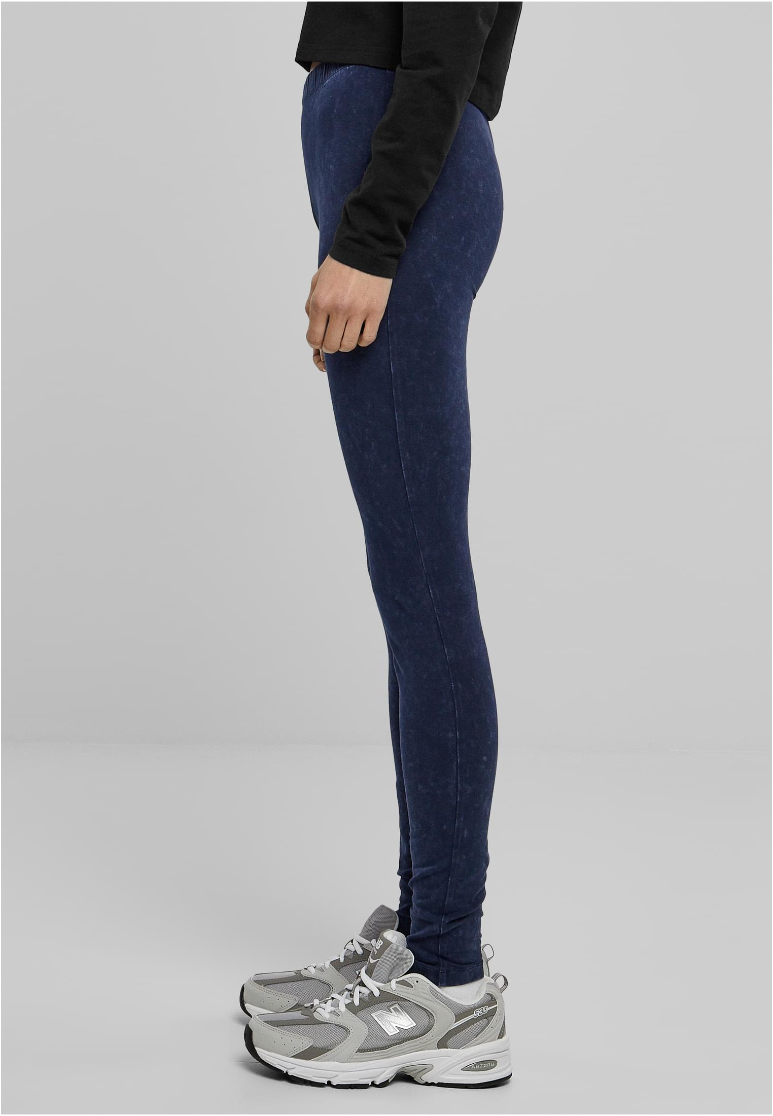 Ladies Basic Denim Jersey Leggings | indigo