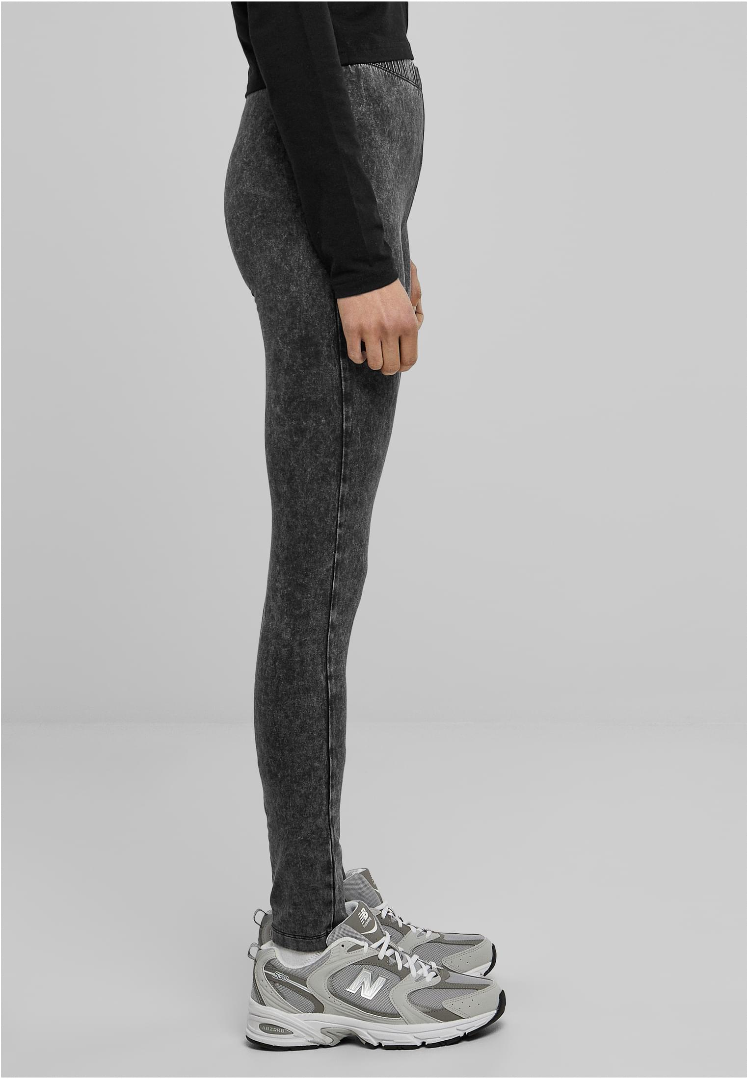 Ladies Basic Denim Jersey Leggings | darkgrey