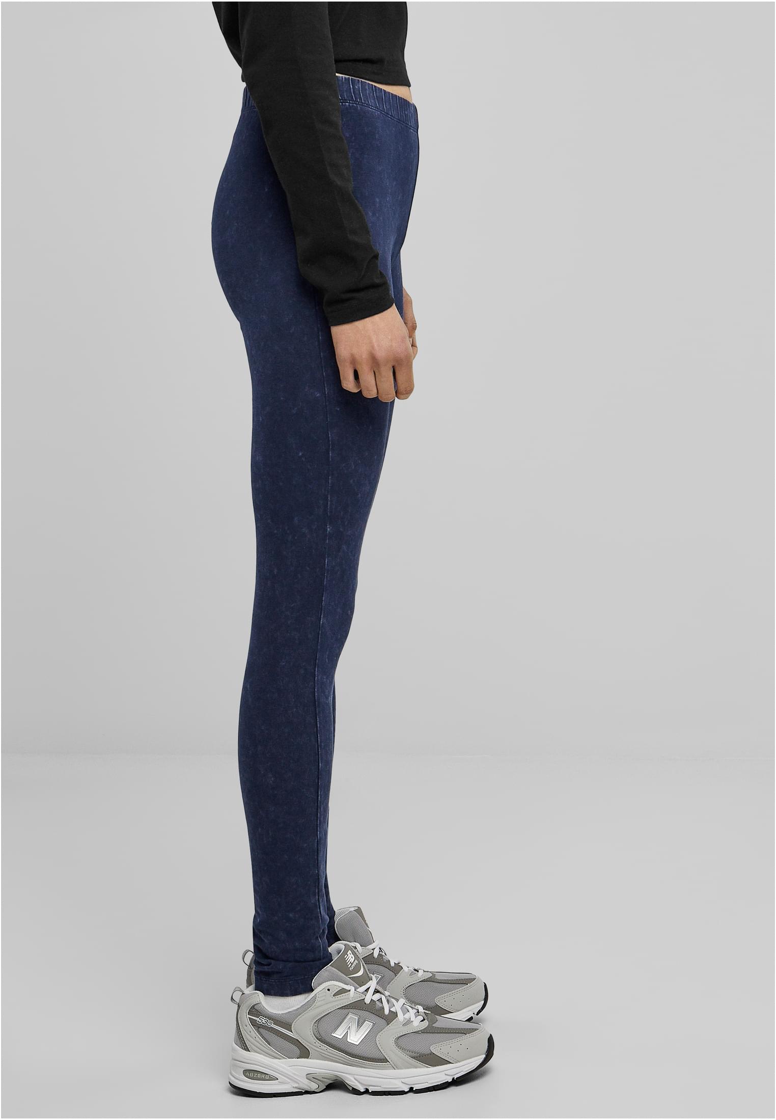 Ladies Basic Denim Jersey Leggings | indigo