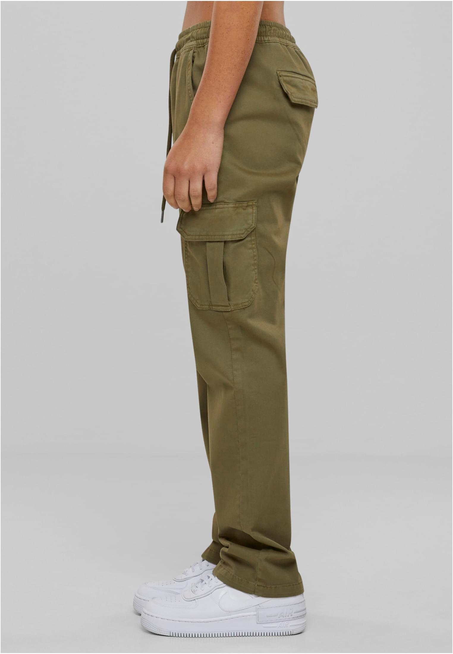 Ladies High Waist Twill Cargo Pants | tiniolive