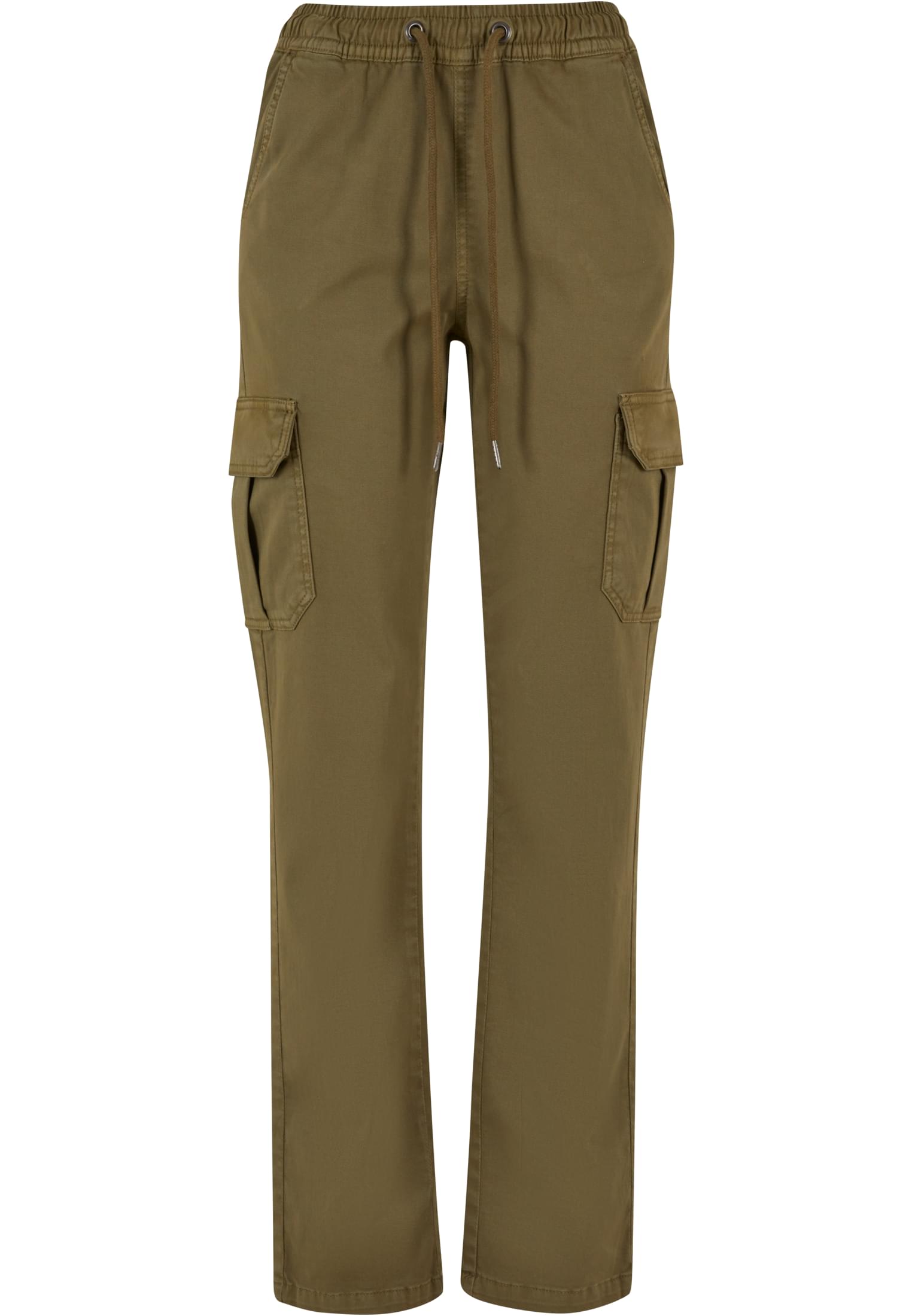 Ladies High Waist Twill Cargo Pants | tiniolive