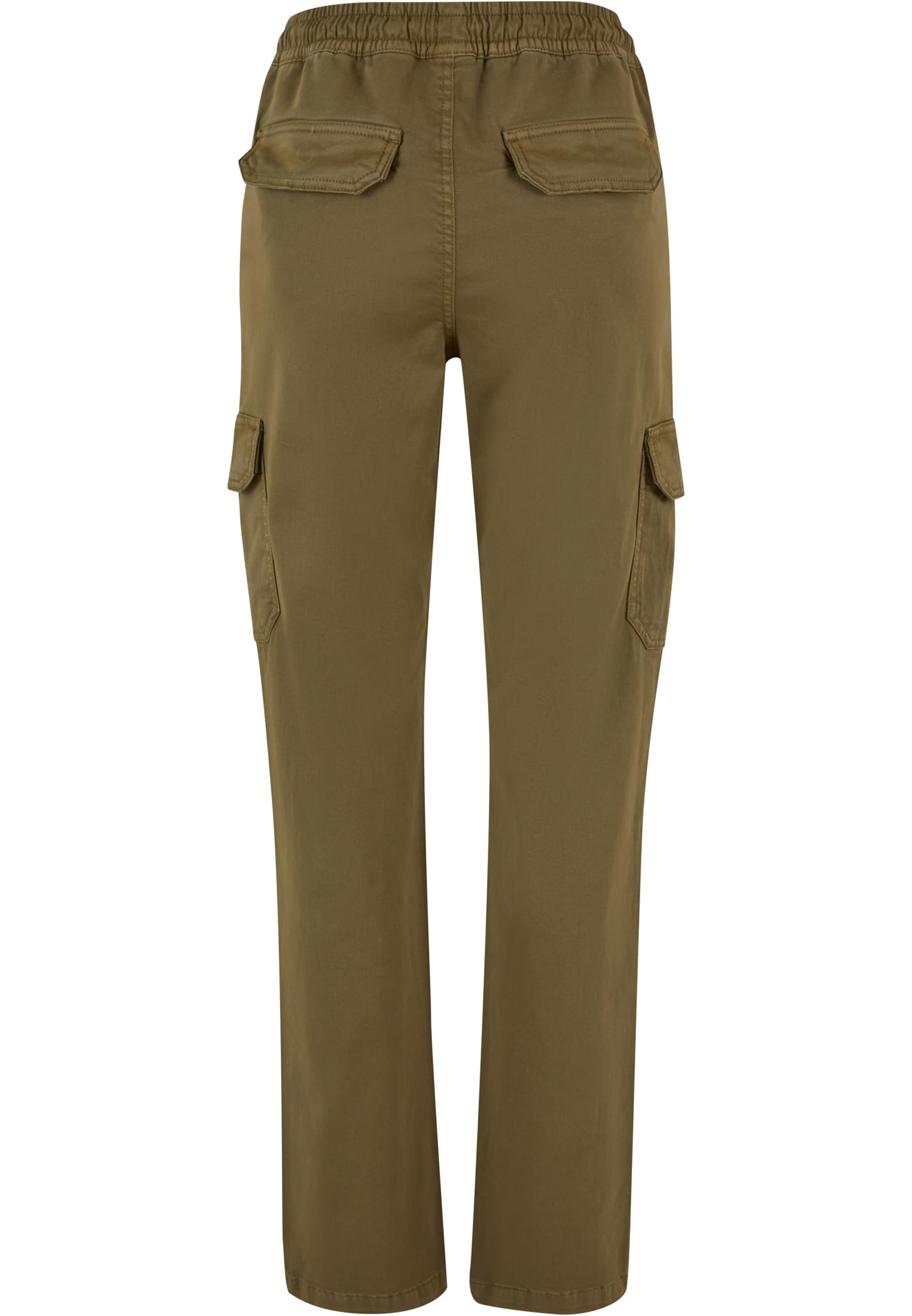 Ladies High Waist Twill Cargo Pants | tiniolive