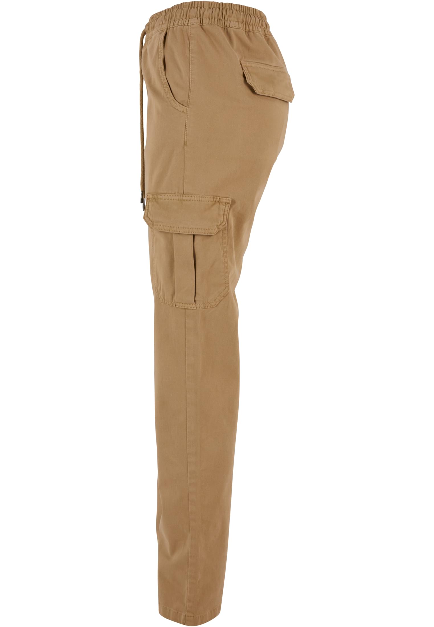 Ladies High Waist Twill Cargo Pants | unionbeige