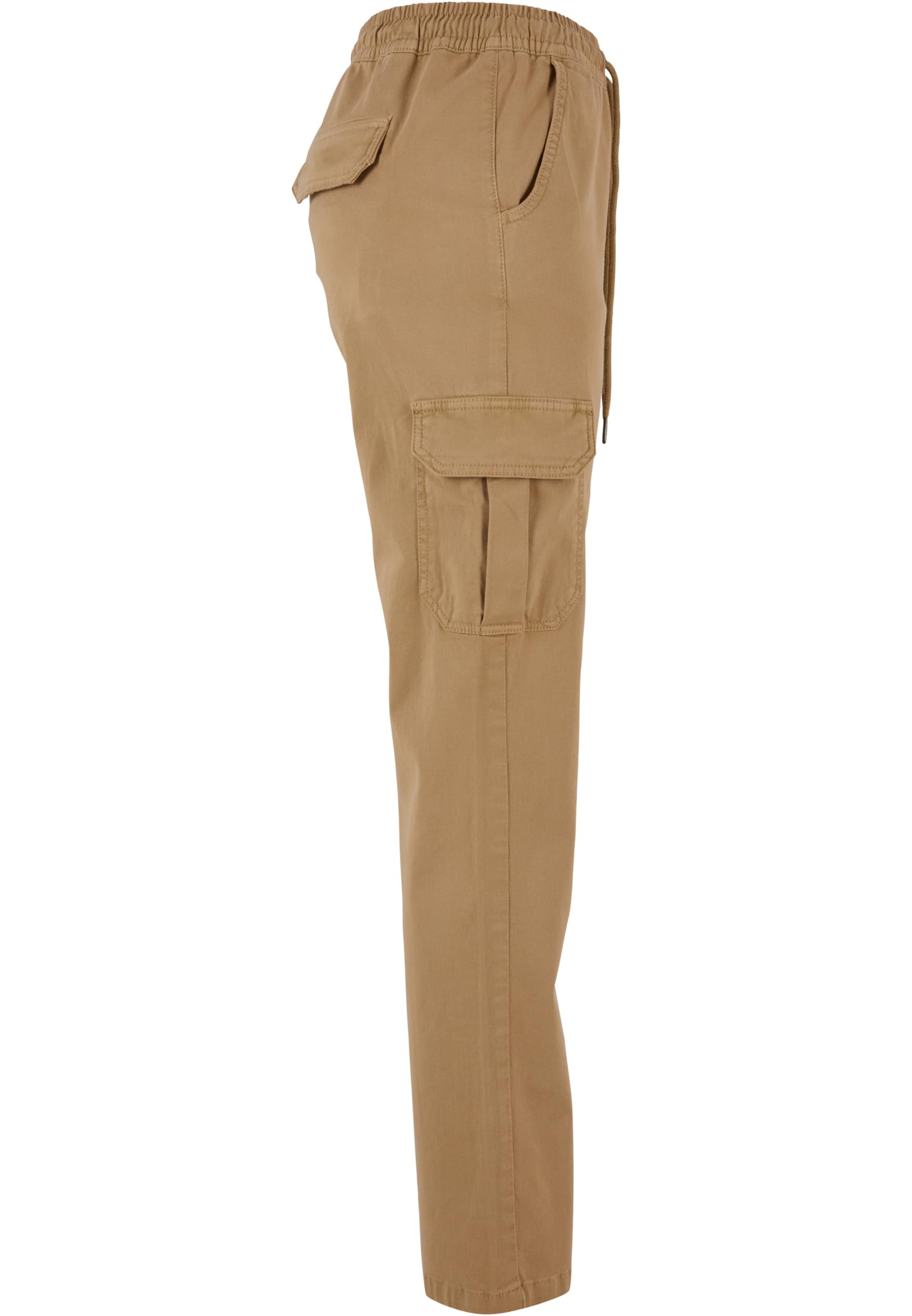 Ladies High Waist Twill Cargo Pants | unionbeige