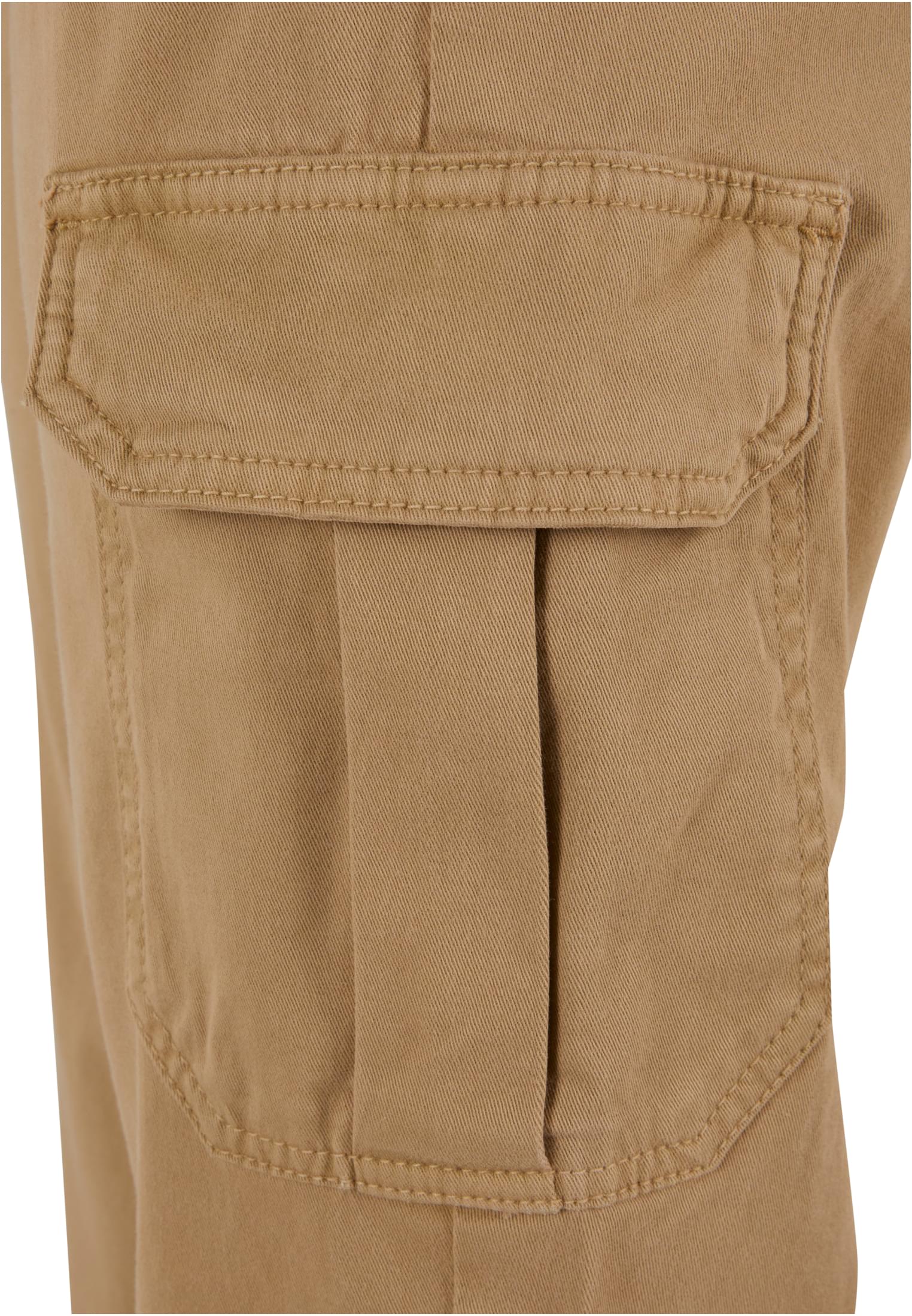 Ladies High Waist Twill Cargo Pants | unionbeige