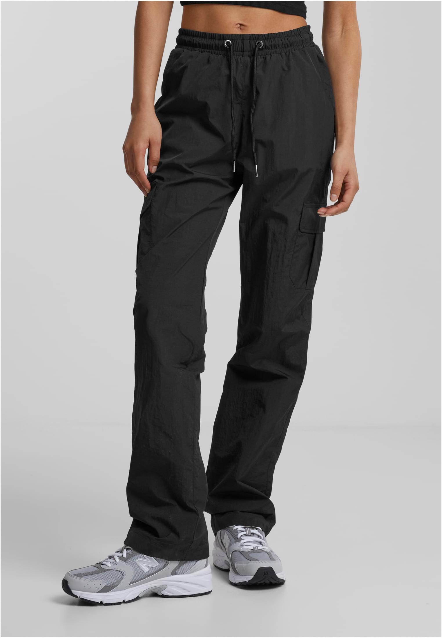 Ladies Nylon Cargo Pants | concrete