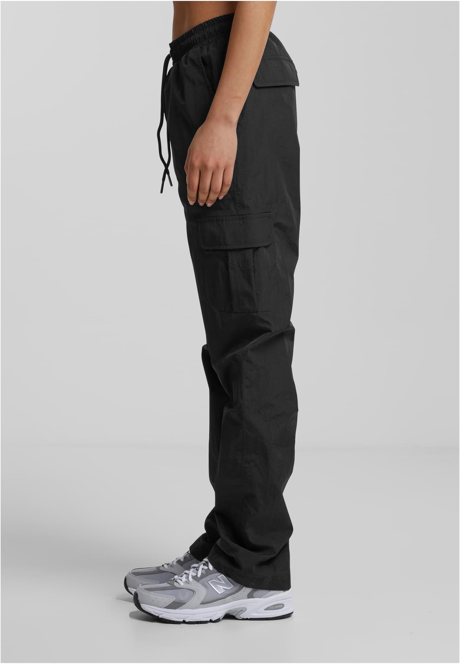 Ladies Nylon Cargo Pants | concrete