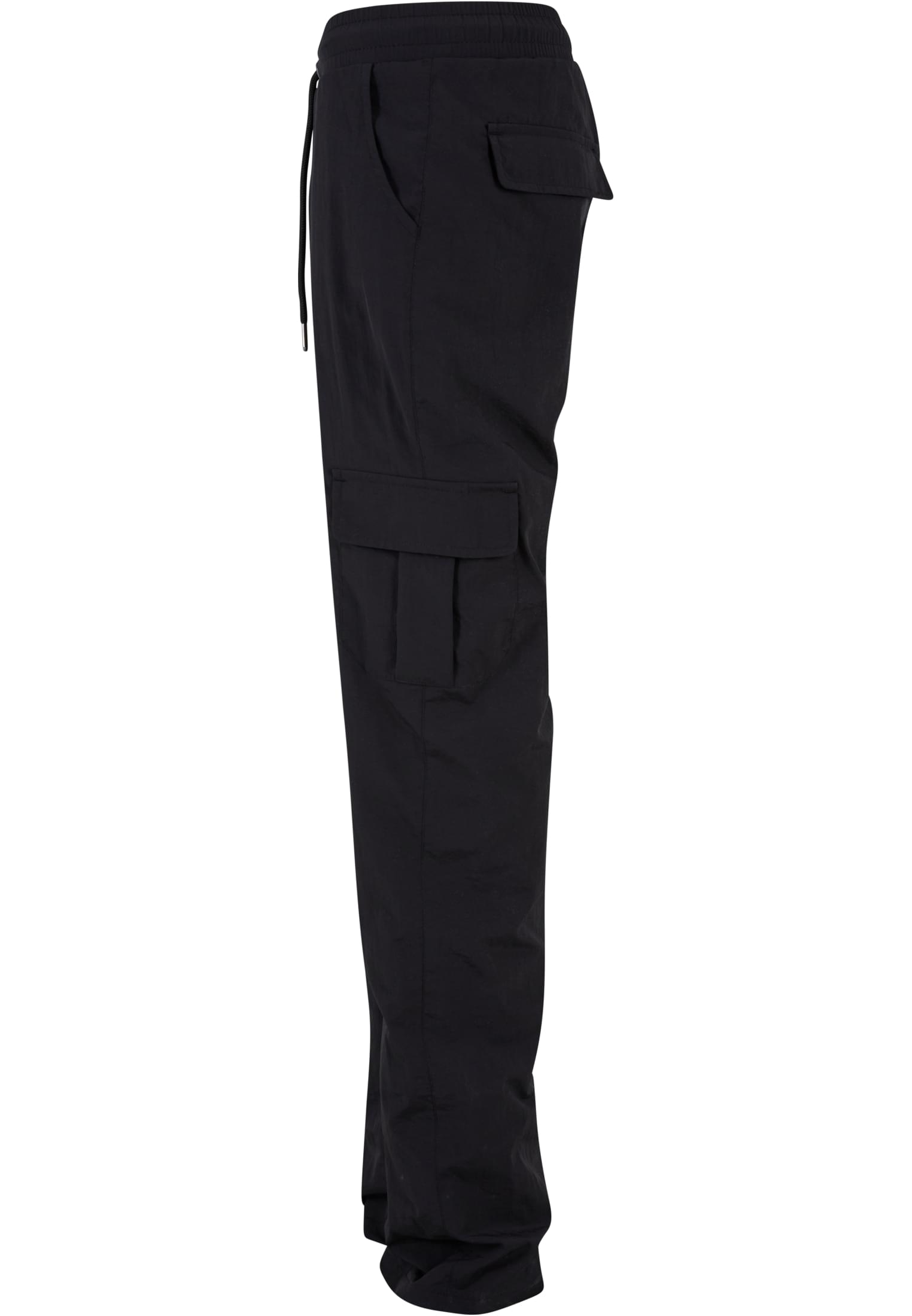 Ladies Nylon Cargo Pants | black