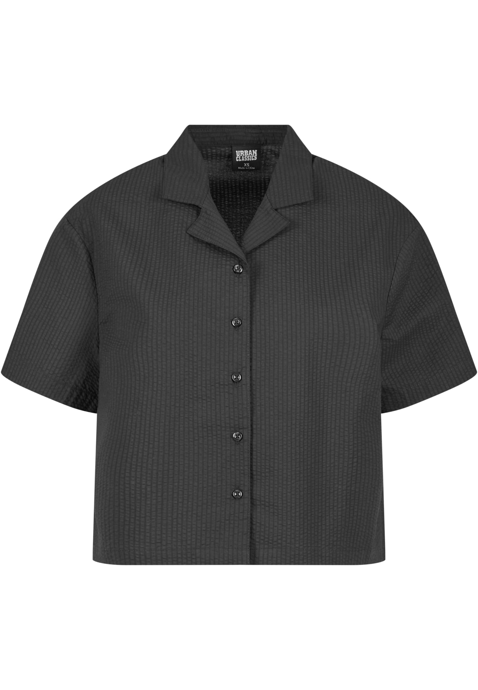 Ladies Seersucker Shirt | black