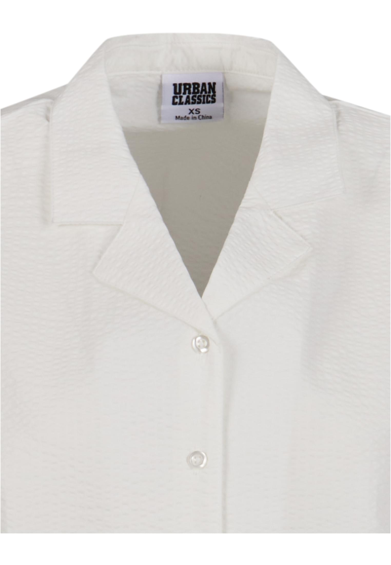 Ladies Seersucker Shirt | white