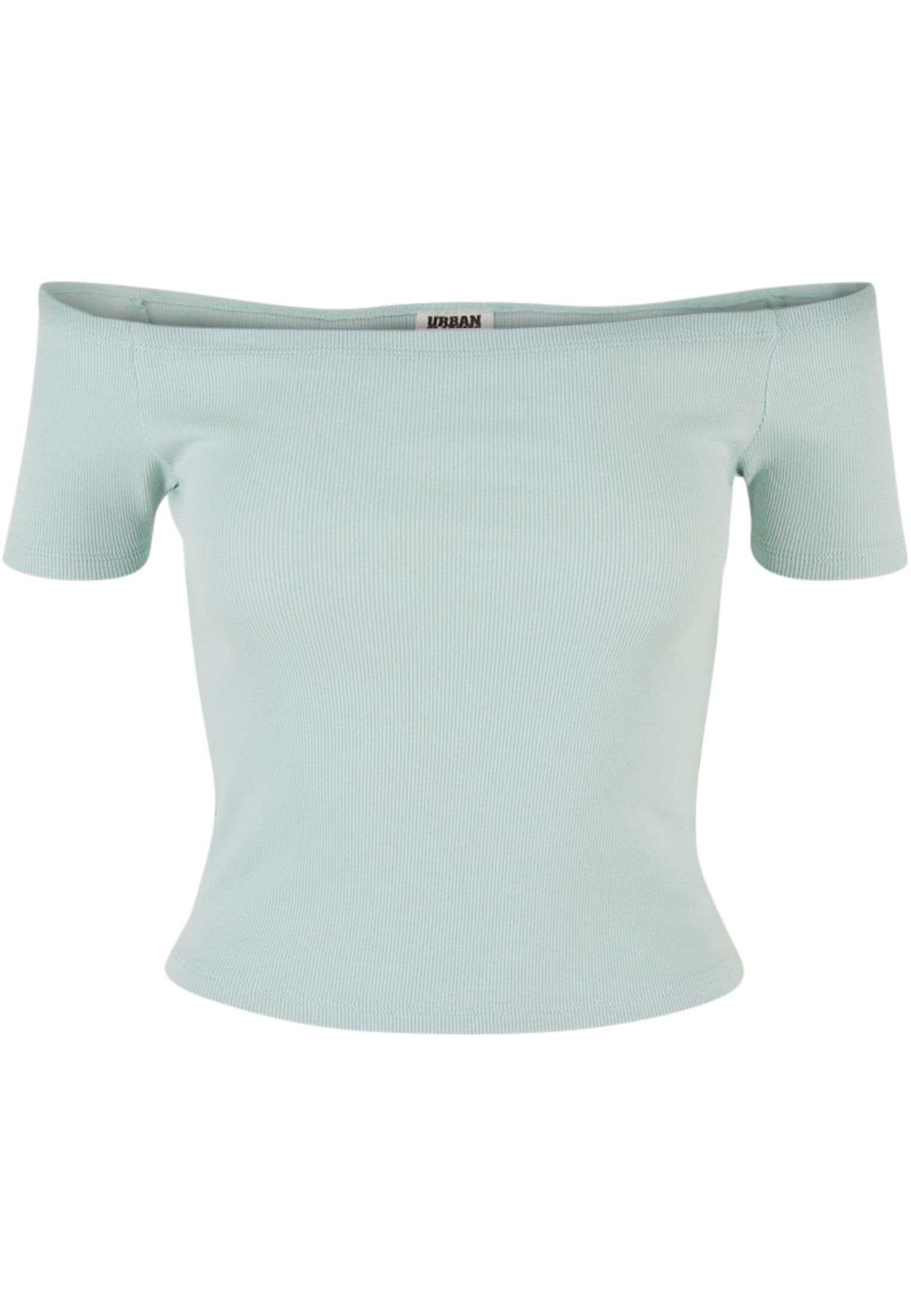 Ladies Organic Off Shoulder Rib Tee | frostmint