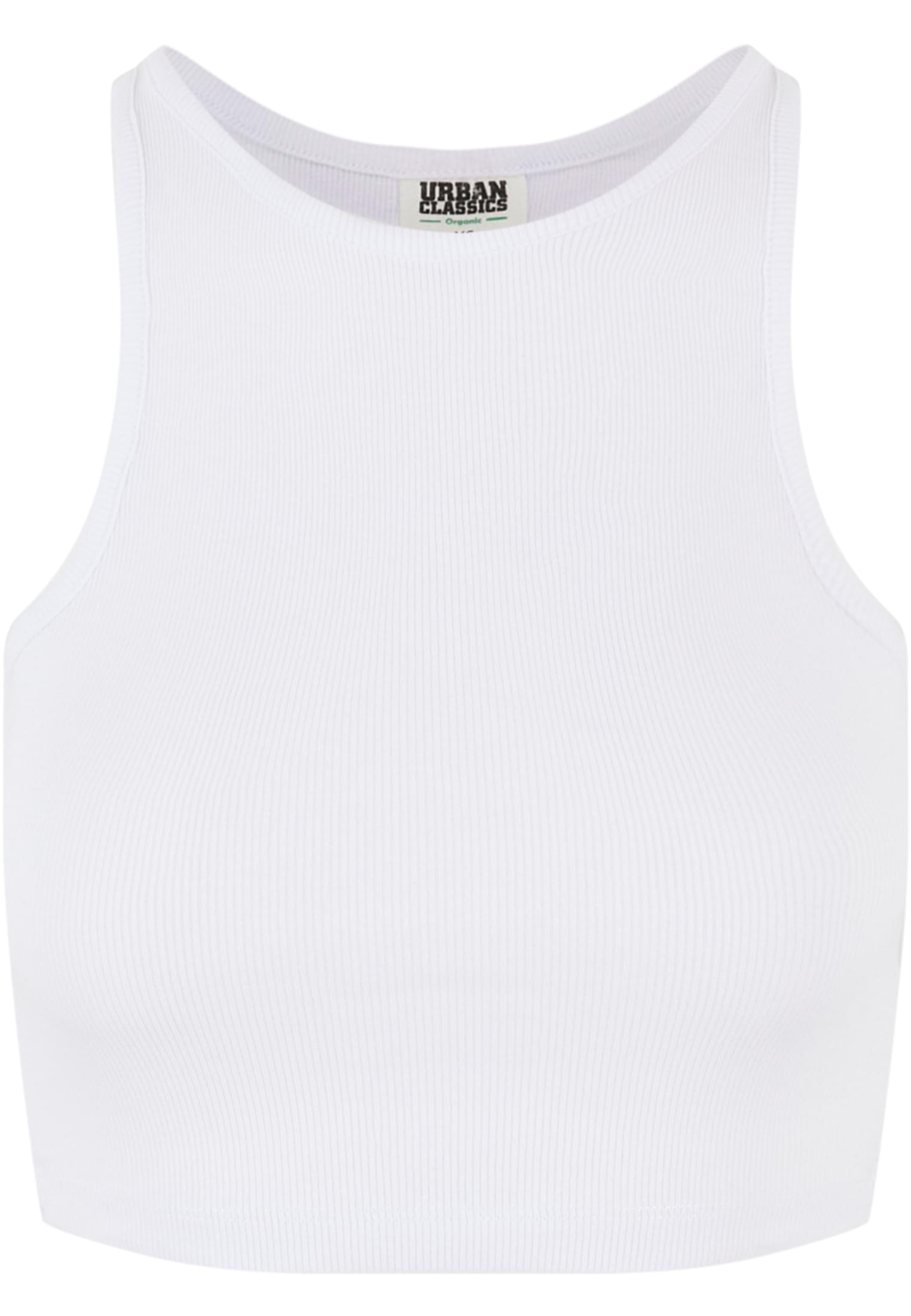 Ladies Organic Cropped Rib Top 2-Pack | white+black