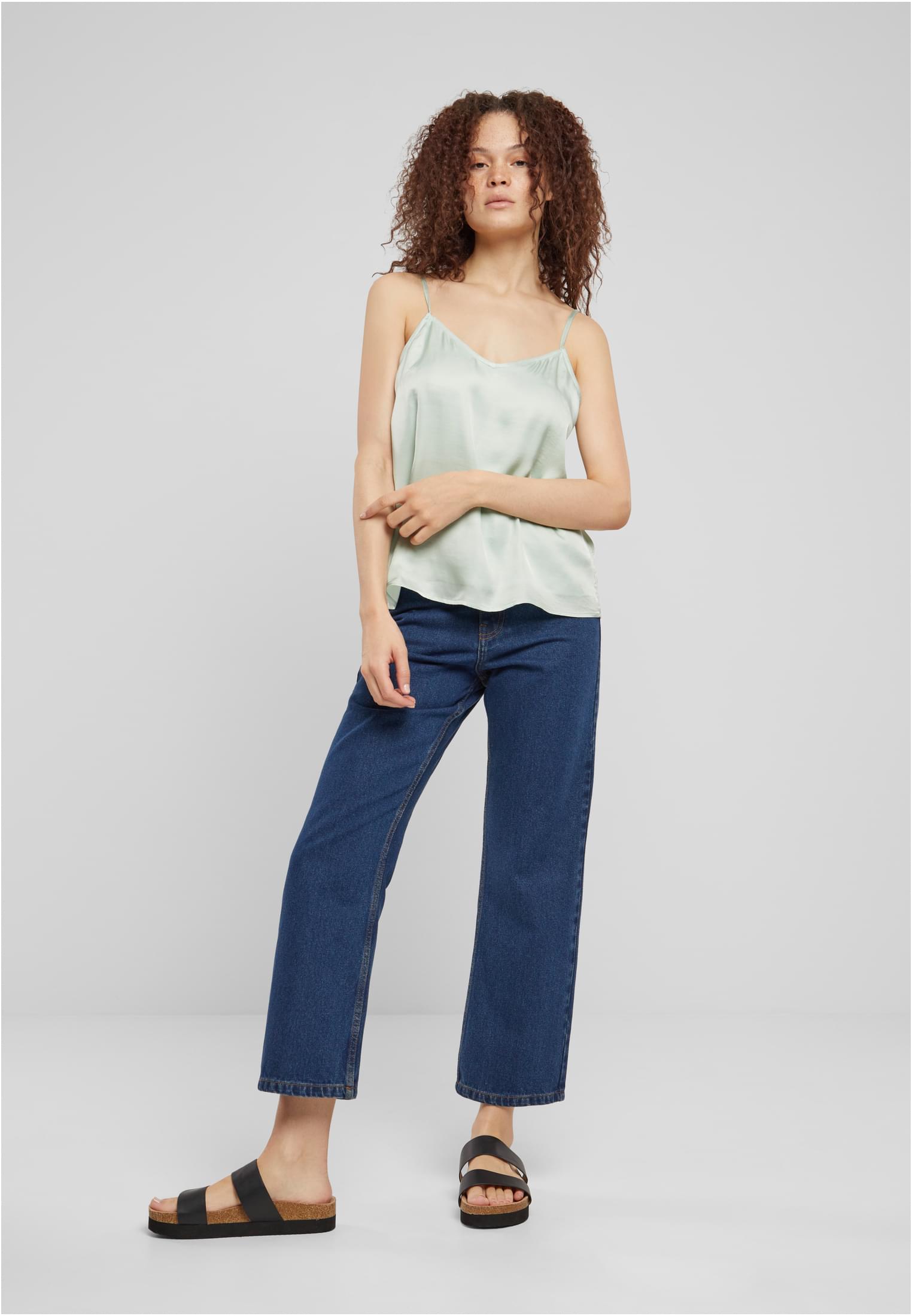 Ladies Viscose Satin Slip Top | frostmint