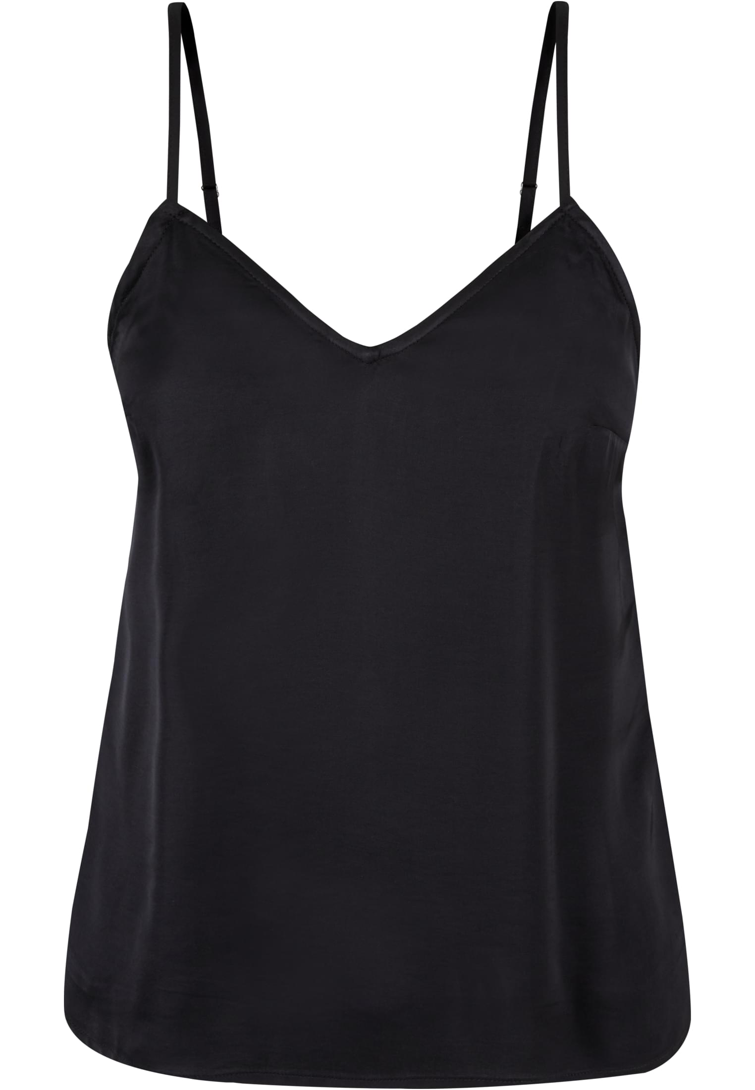 Ladies Viscose Satin Slip Top | black