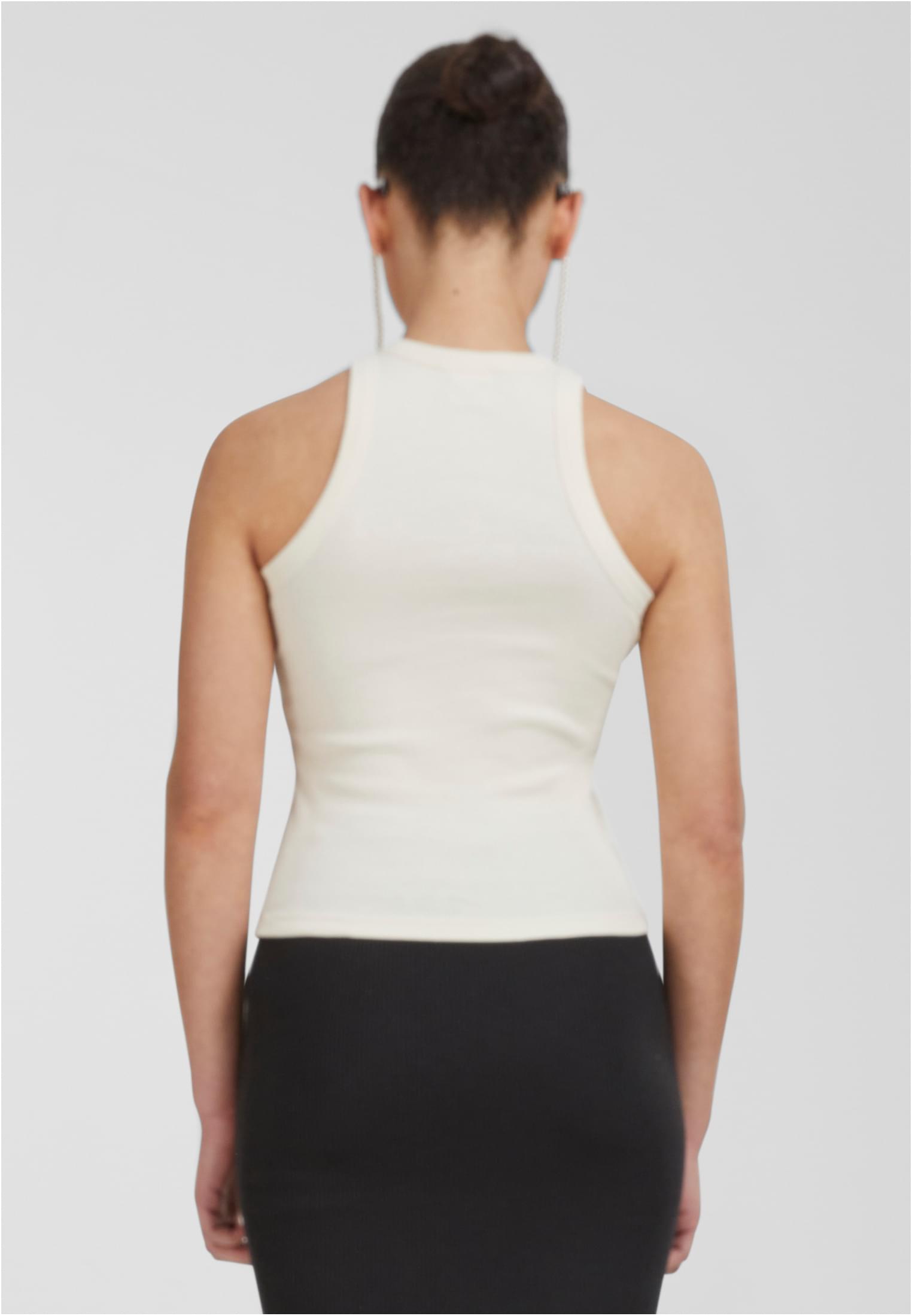 Ladies Racer Back Rib Top | whitesand