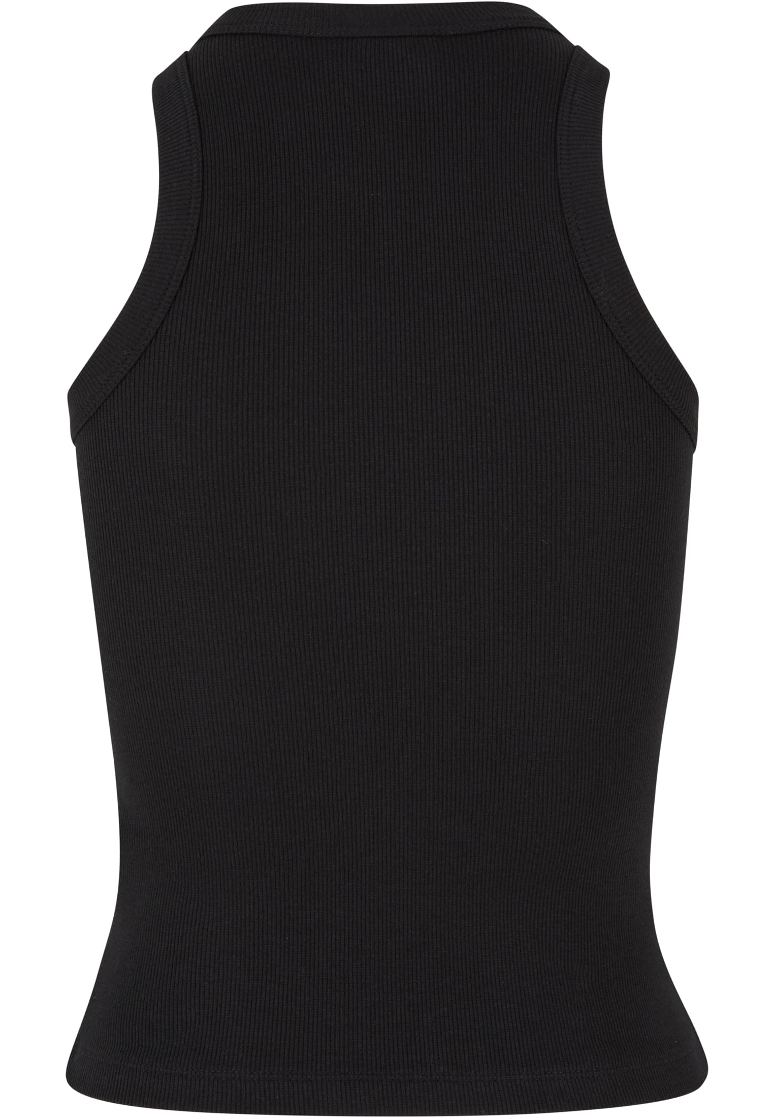 Ladies Racer Back Rib Top | black