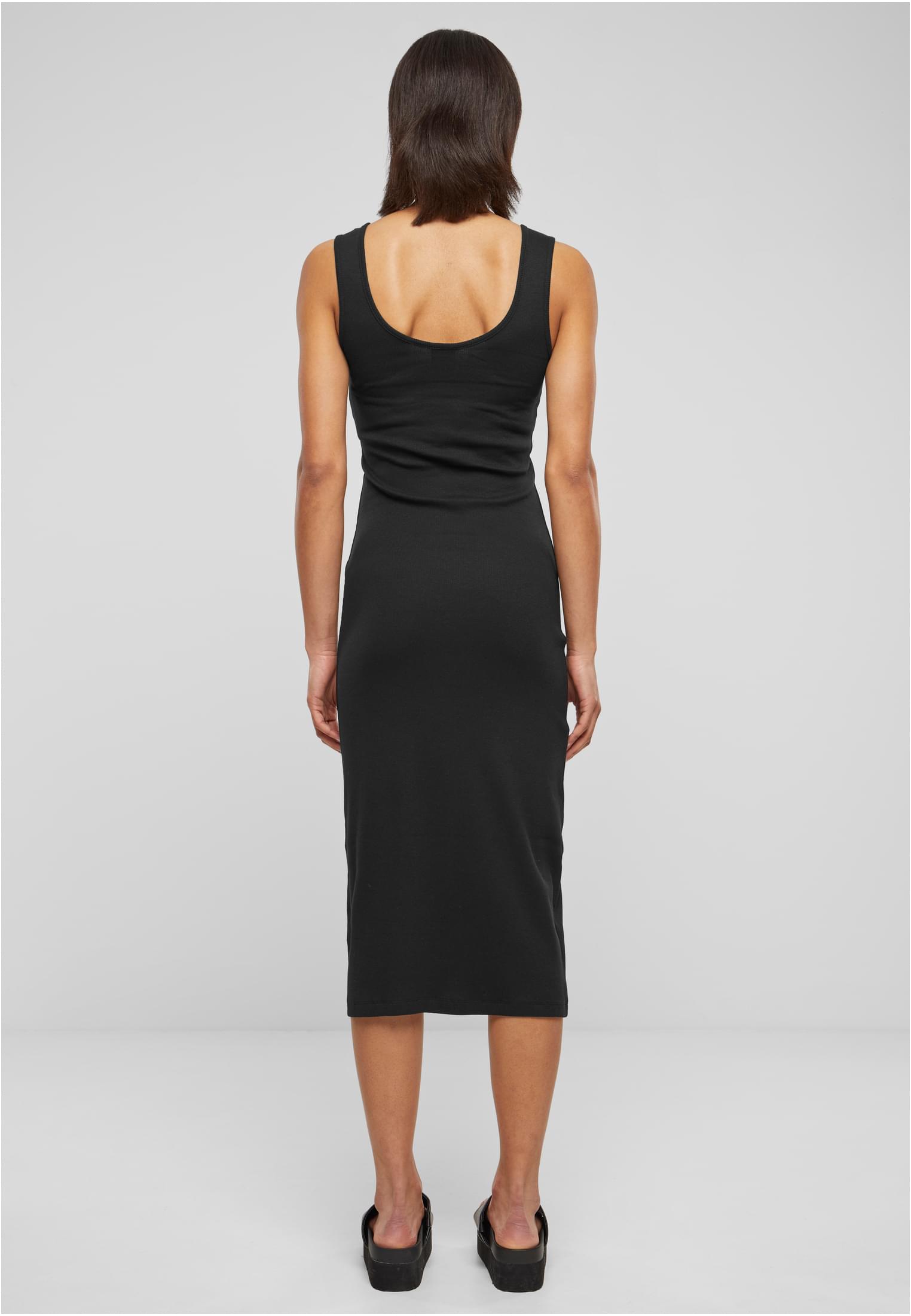 Ladies Rib Top Dress | black