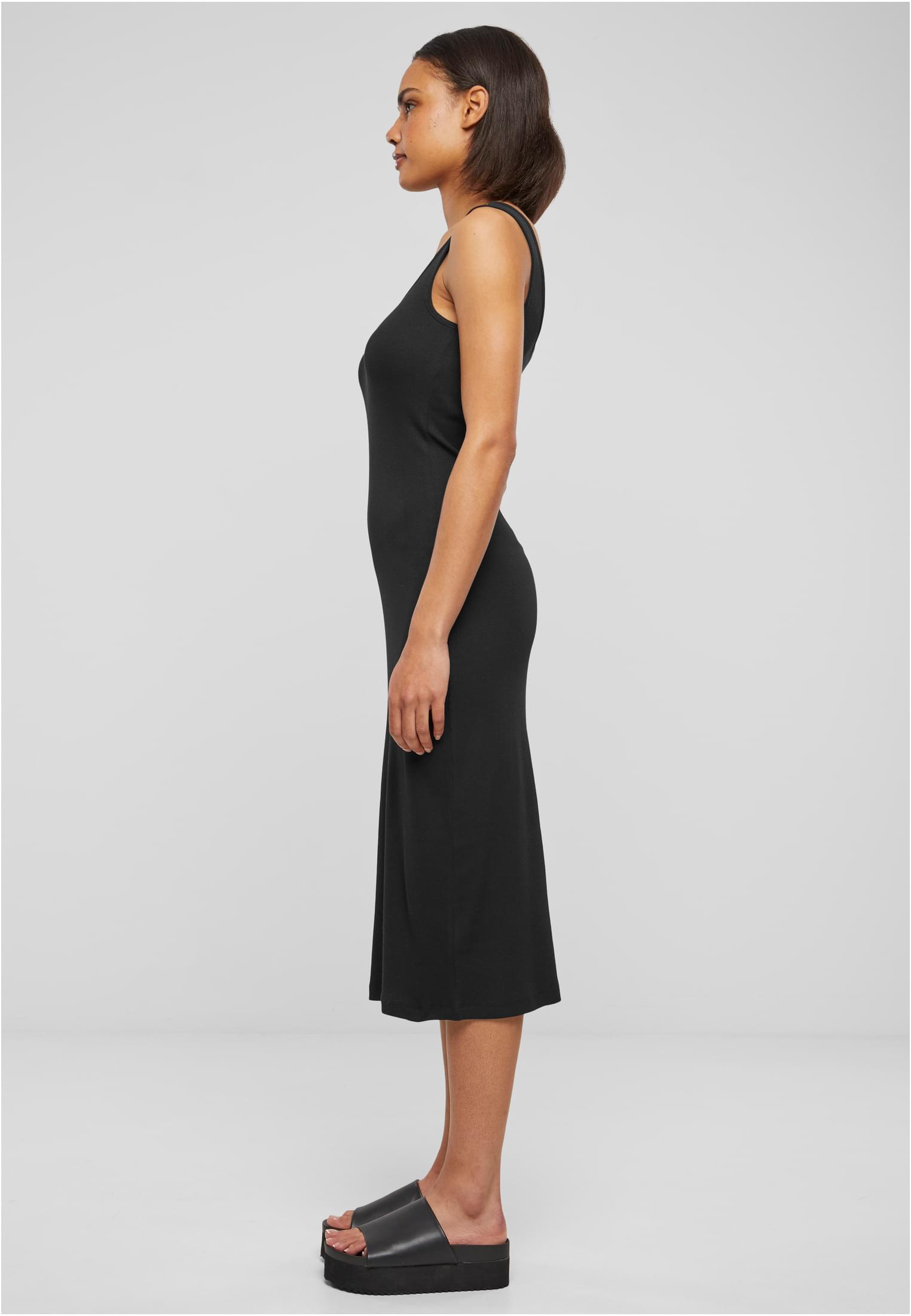 Ladies Rib Top Dress | black