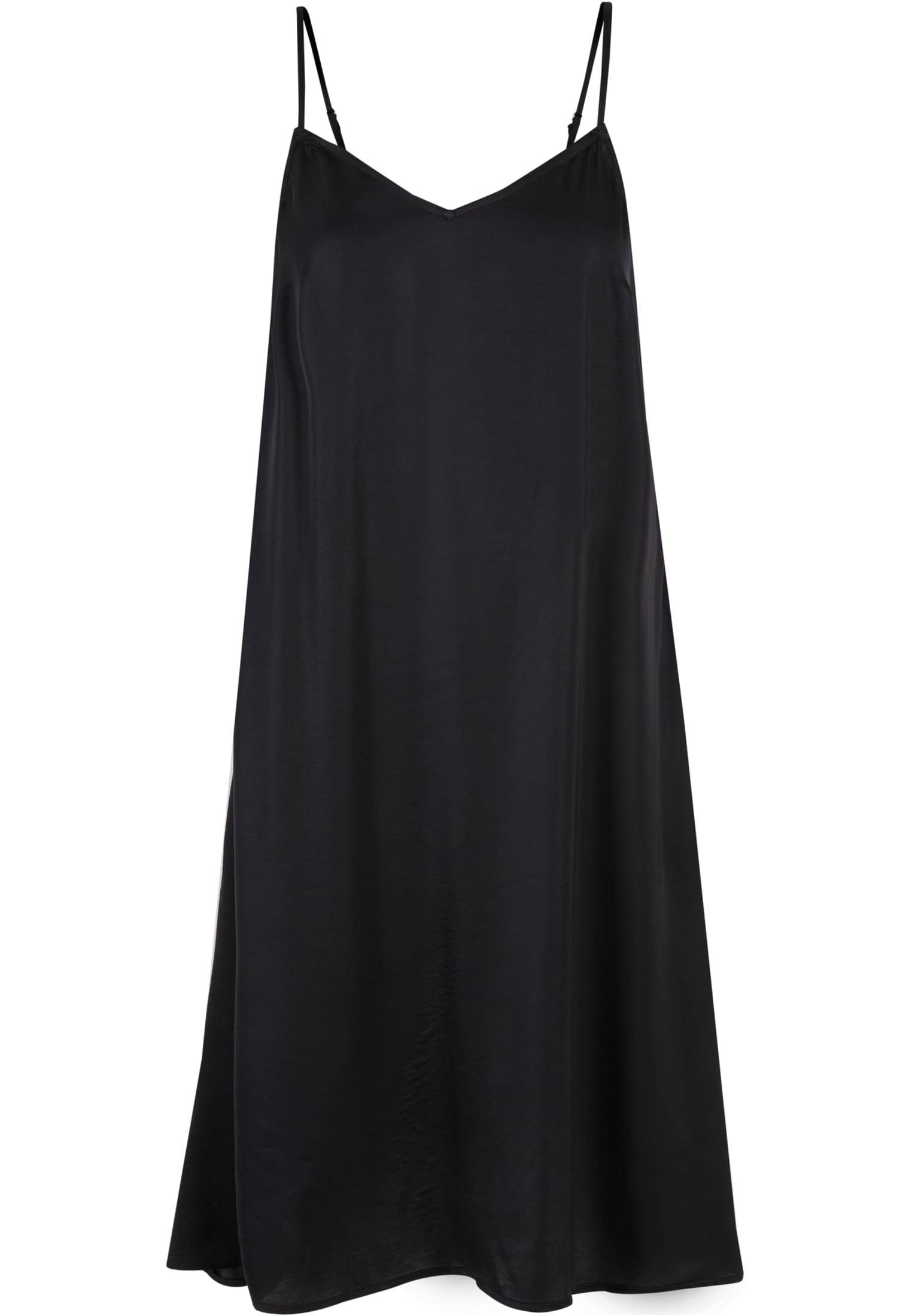 Ladies Viscose Satin Slip Dress | black