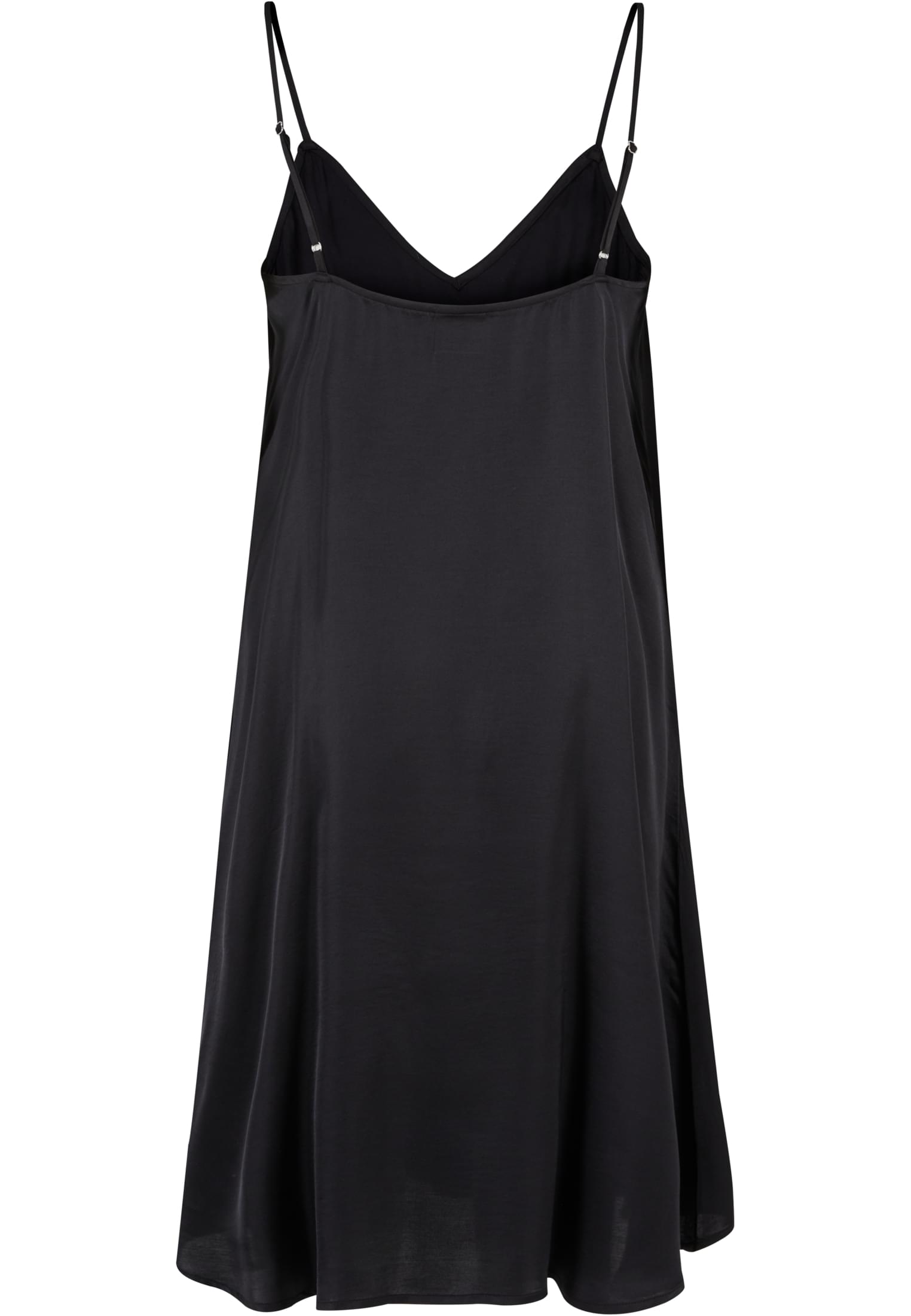 Ladies Viscose Satin Slip Dress | black