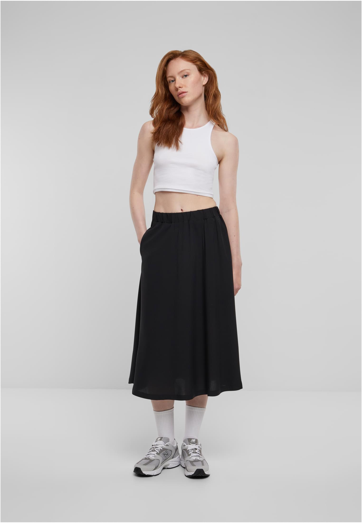 Ladies Viscose Skirt | black