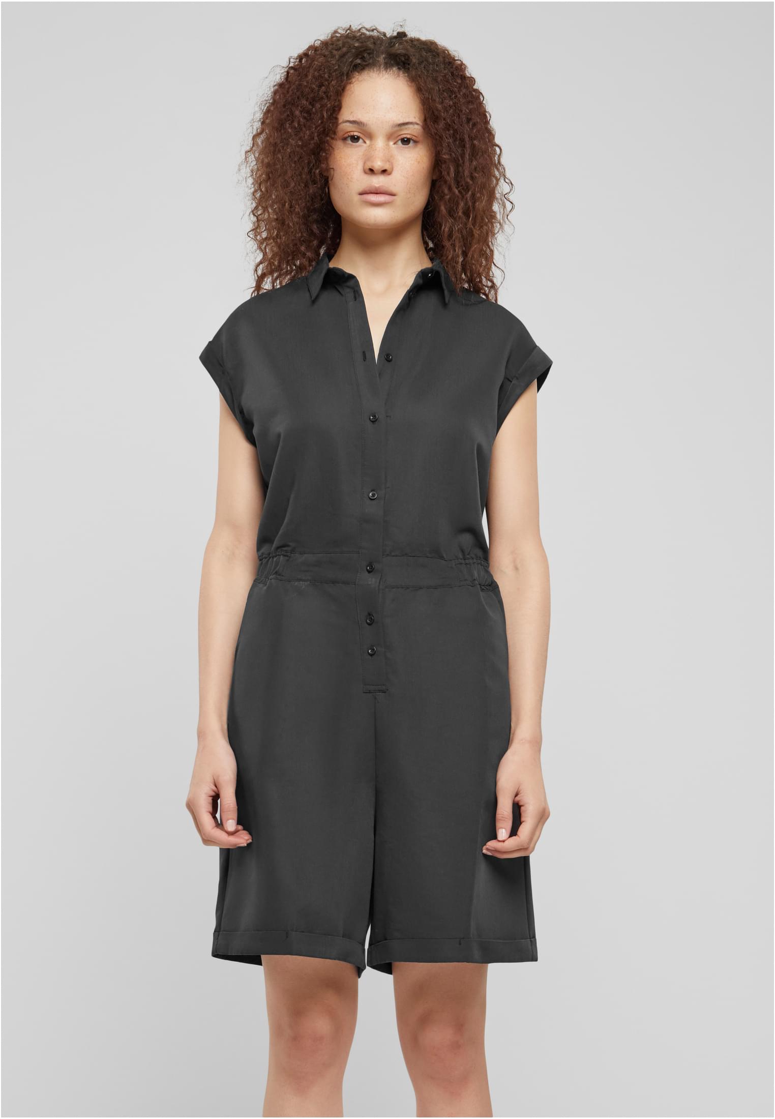 Ladies Viscose Twill Jumpsuit | black