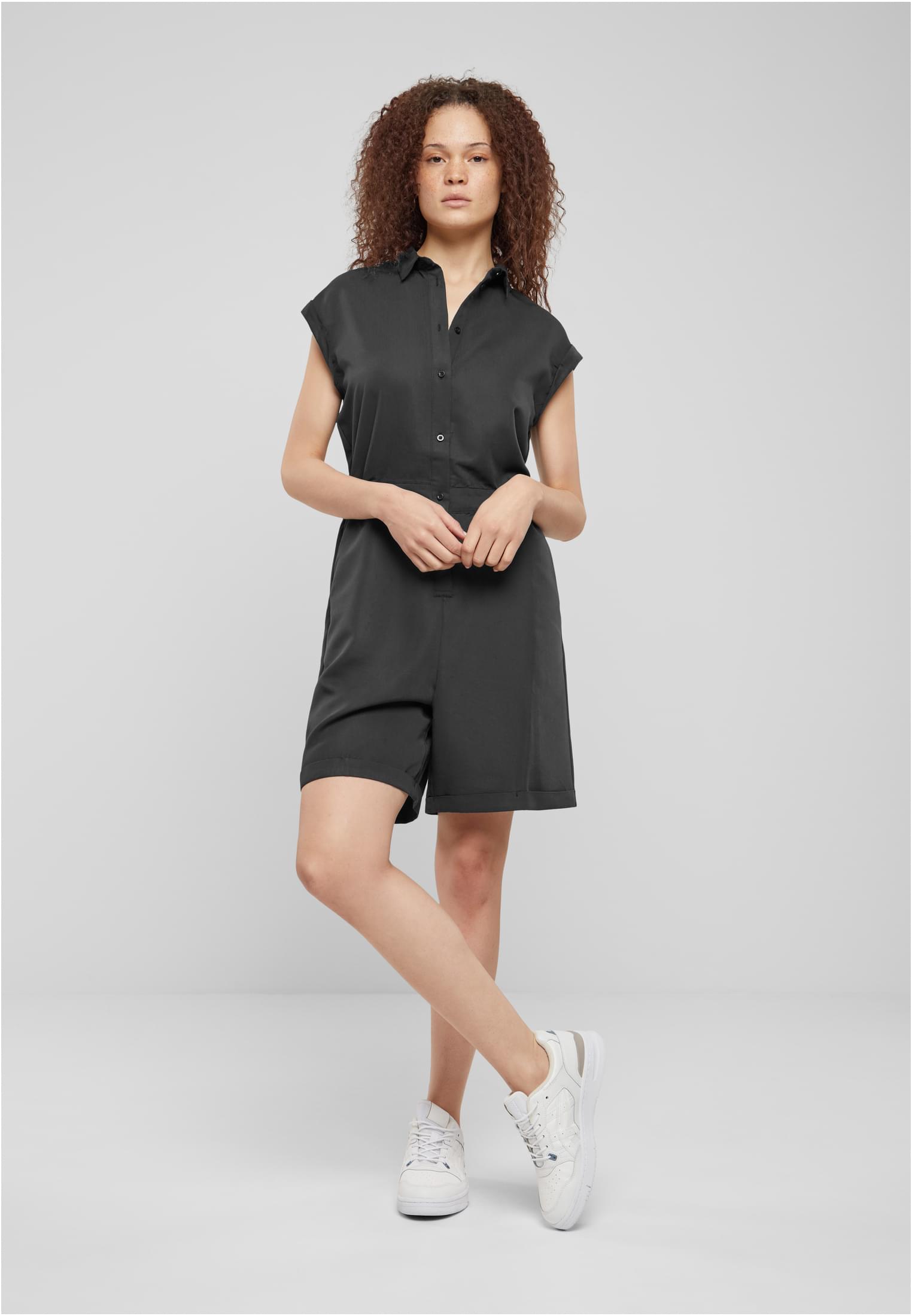 Ladies Viscose Twill Jumpsuit | black