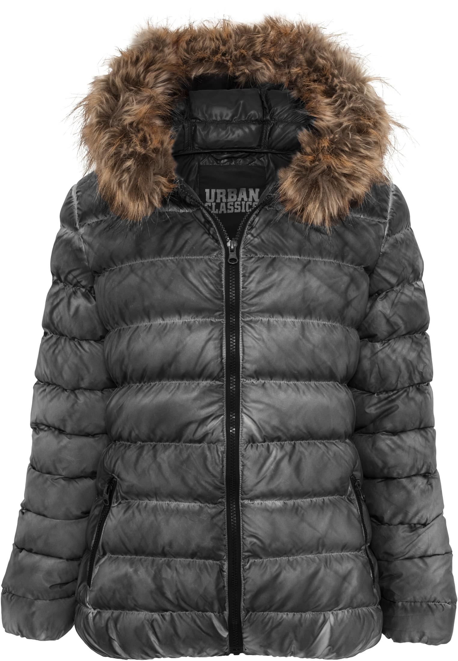 Ladies Spray Dye Winter Jacket | black