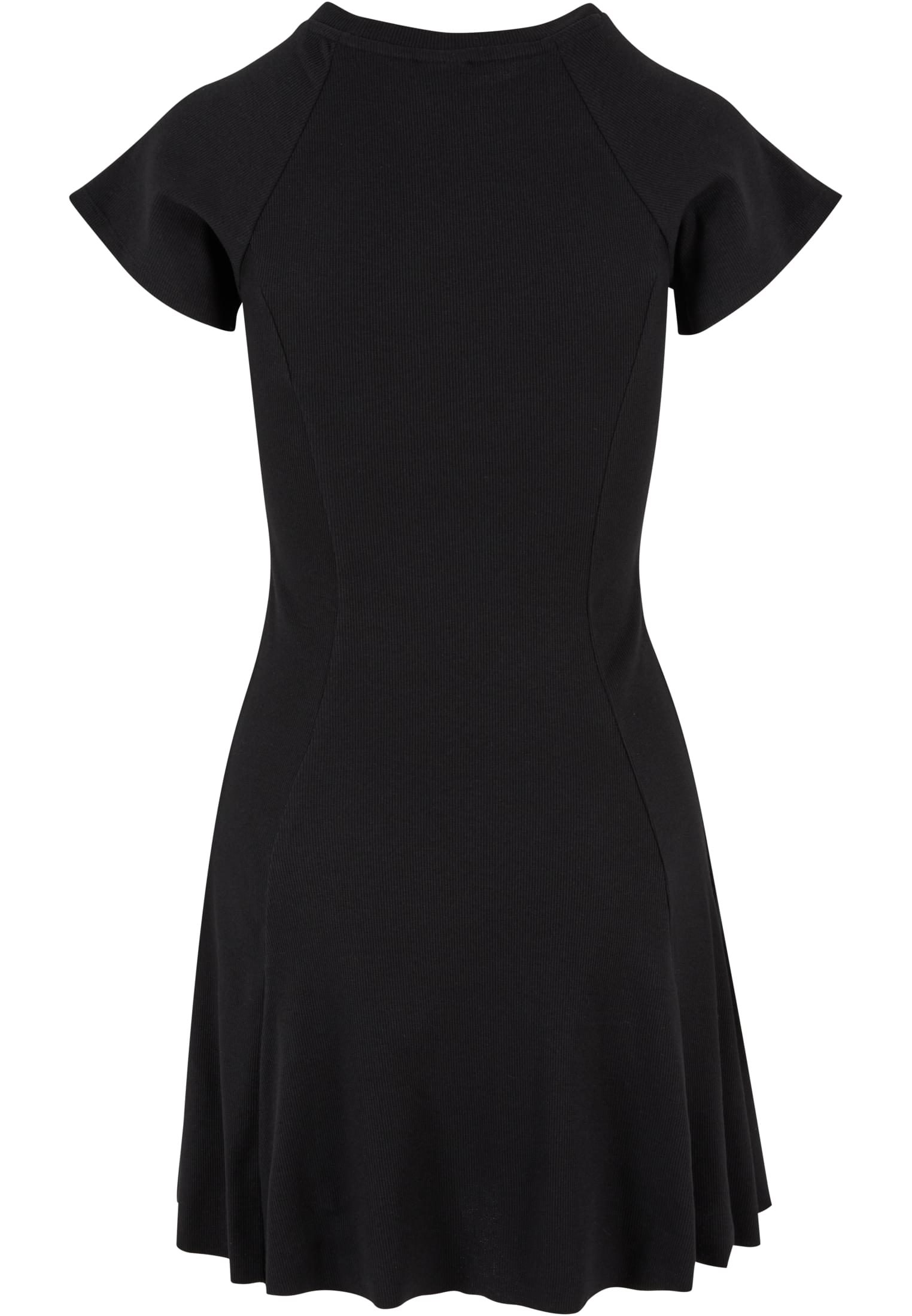 Ladies Skater Rib Dress | black