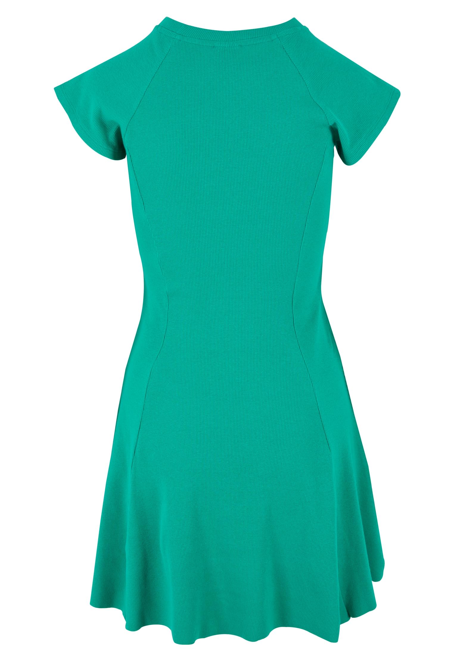 Ladies Skater Rib Dress | ferngreen