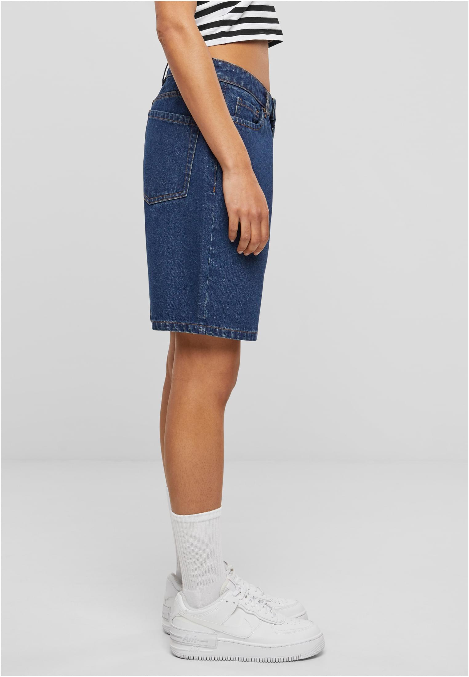 Ladies 90‘s Bermuda | mid indigo washed