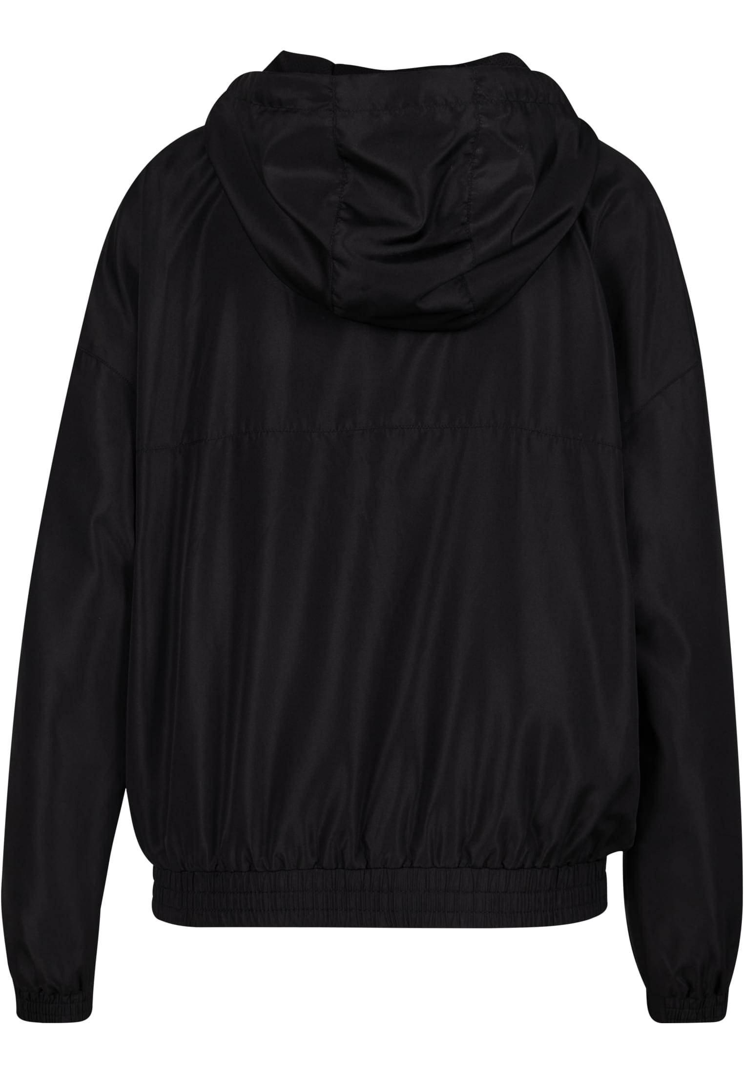 Ladies Recycled Oversized Pullover Jacket | black