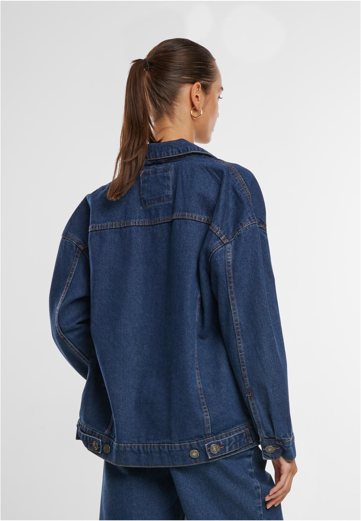 Ladies Oversized 90‘s Denim Jacket | mid indigo washed