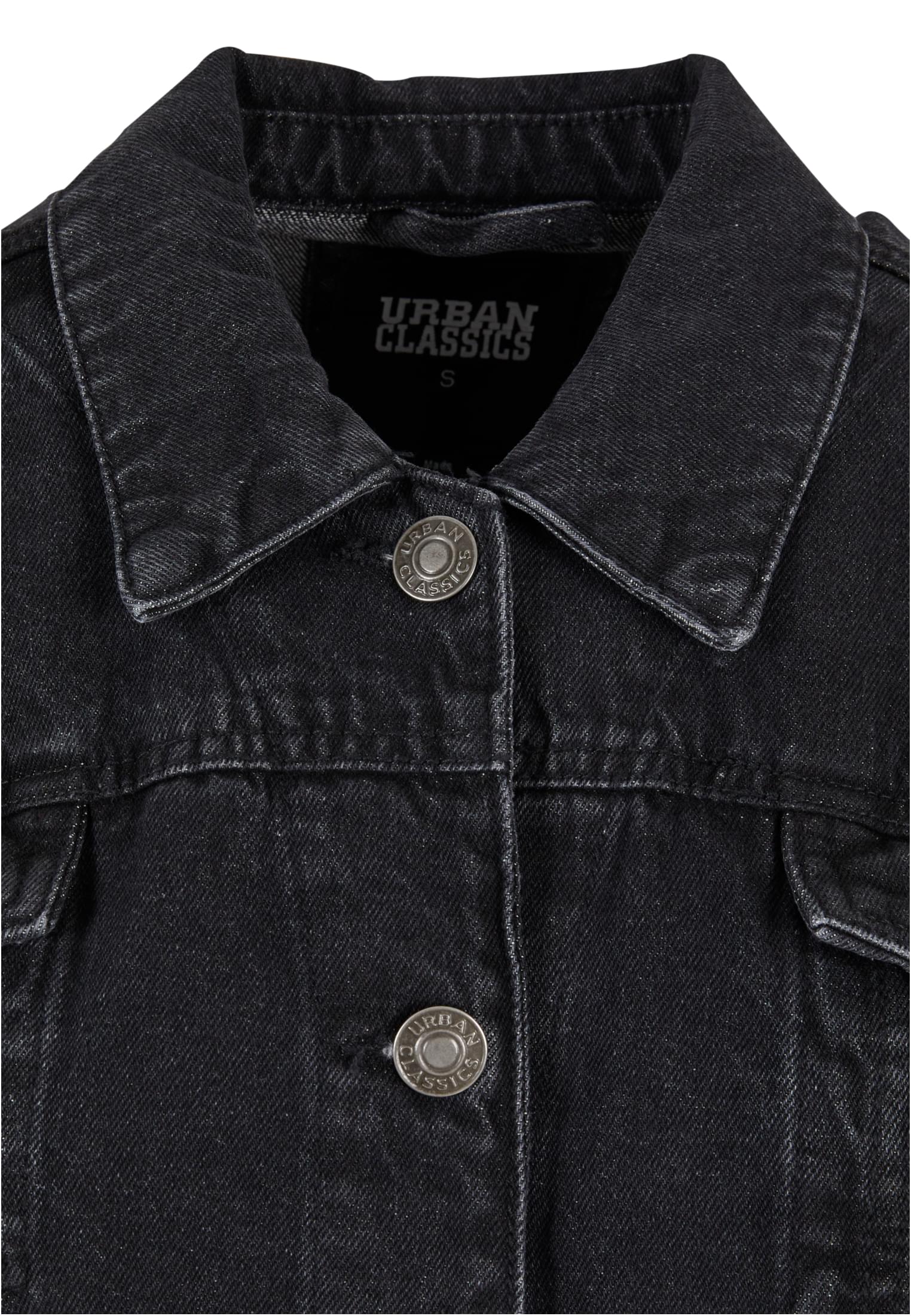 Ladies Oversized 90‘s Denim Jacket | black washed