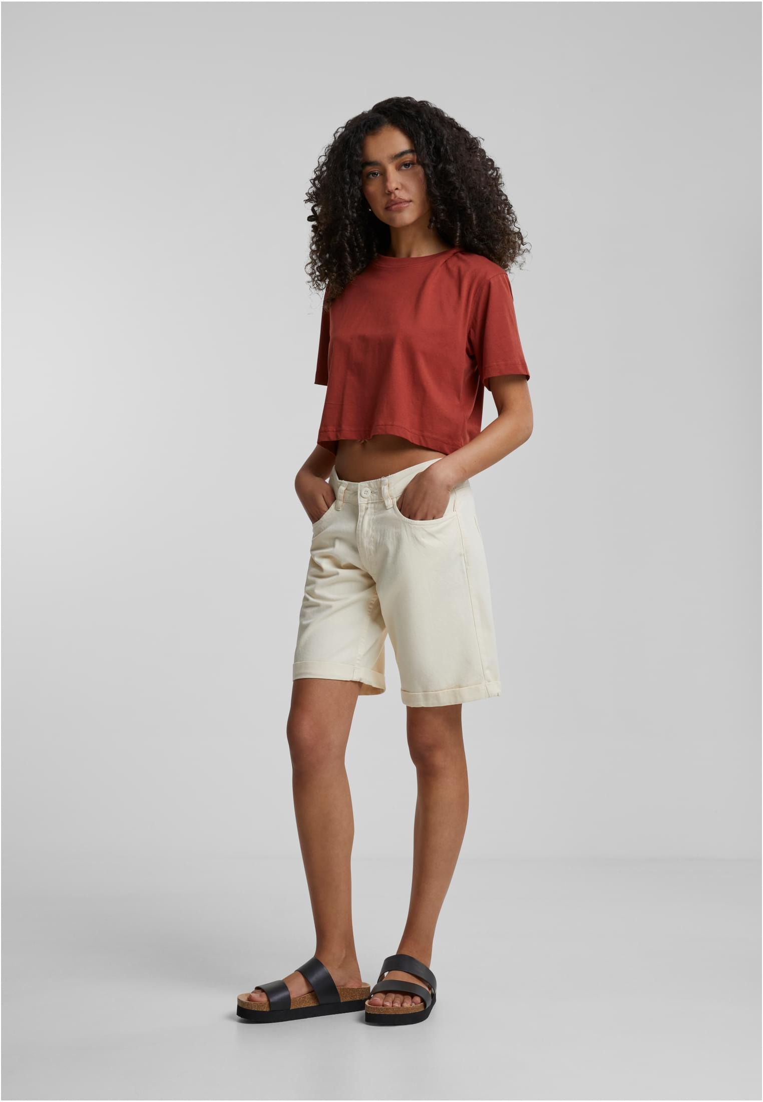 Ladies Organic Cotton Bermuda Pants | whitesand