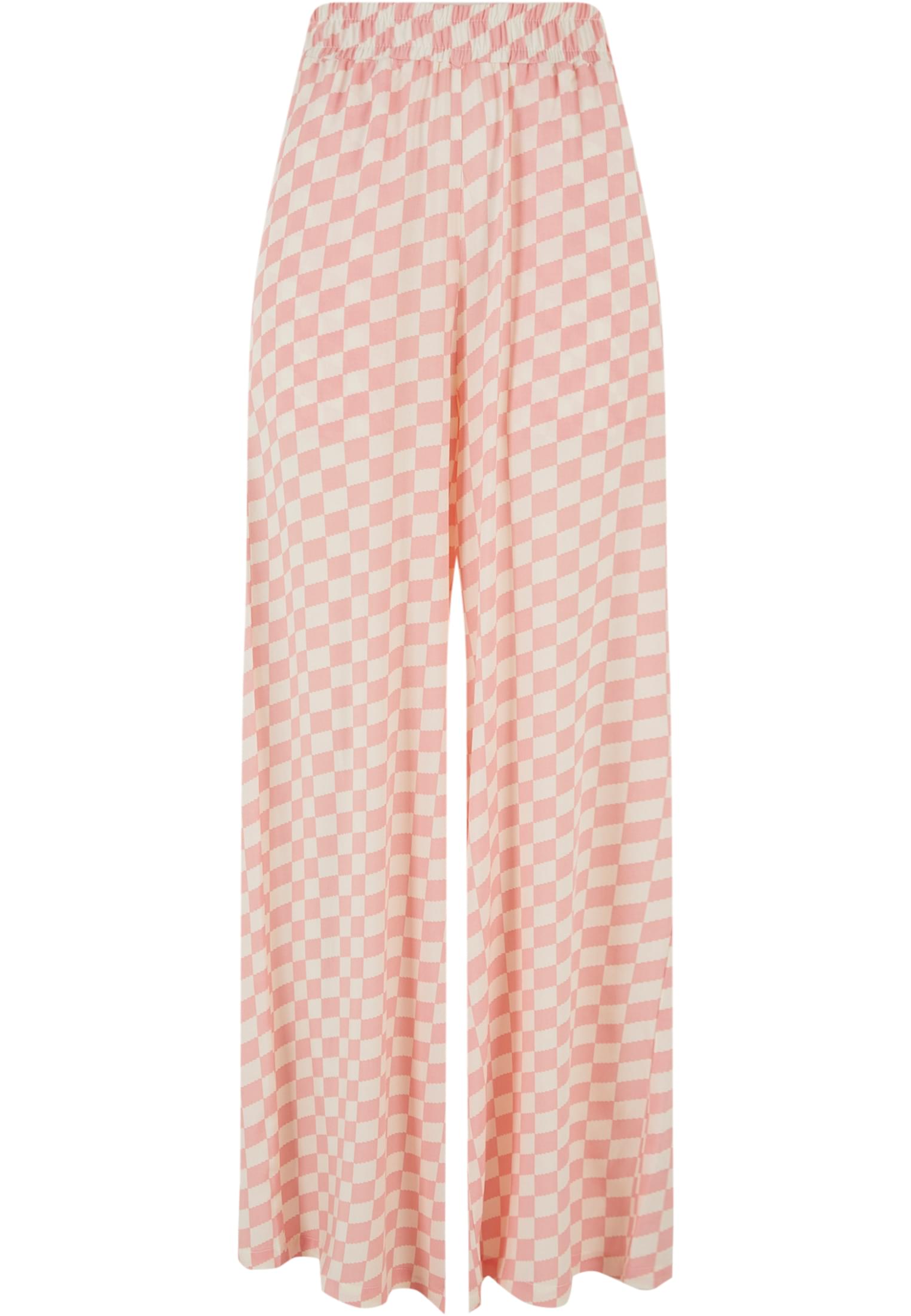 Ladies Viscose Resort Pants | lemonadepinkcheck