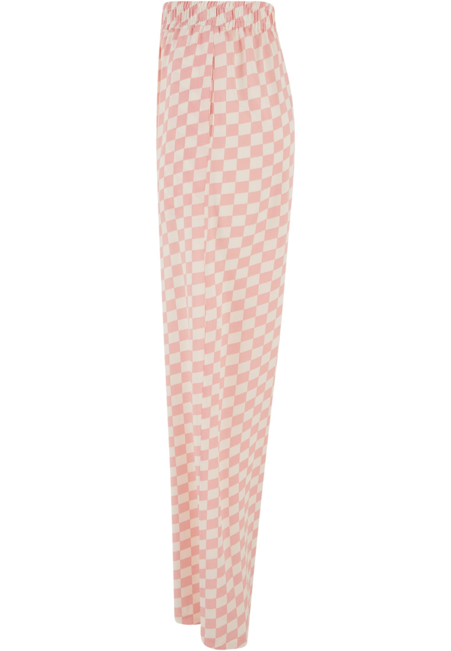 Ladies Viscose Resort Pants | lemonadepinkcheck