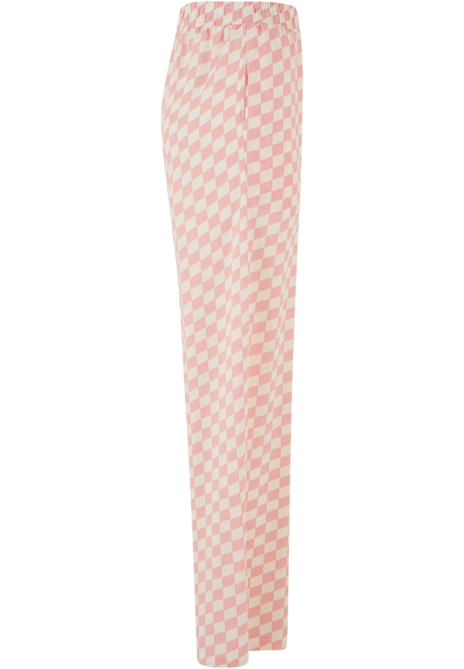 Ladies Viscose Resort Pants | lemonadepinkcheck